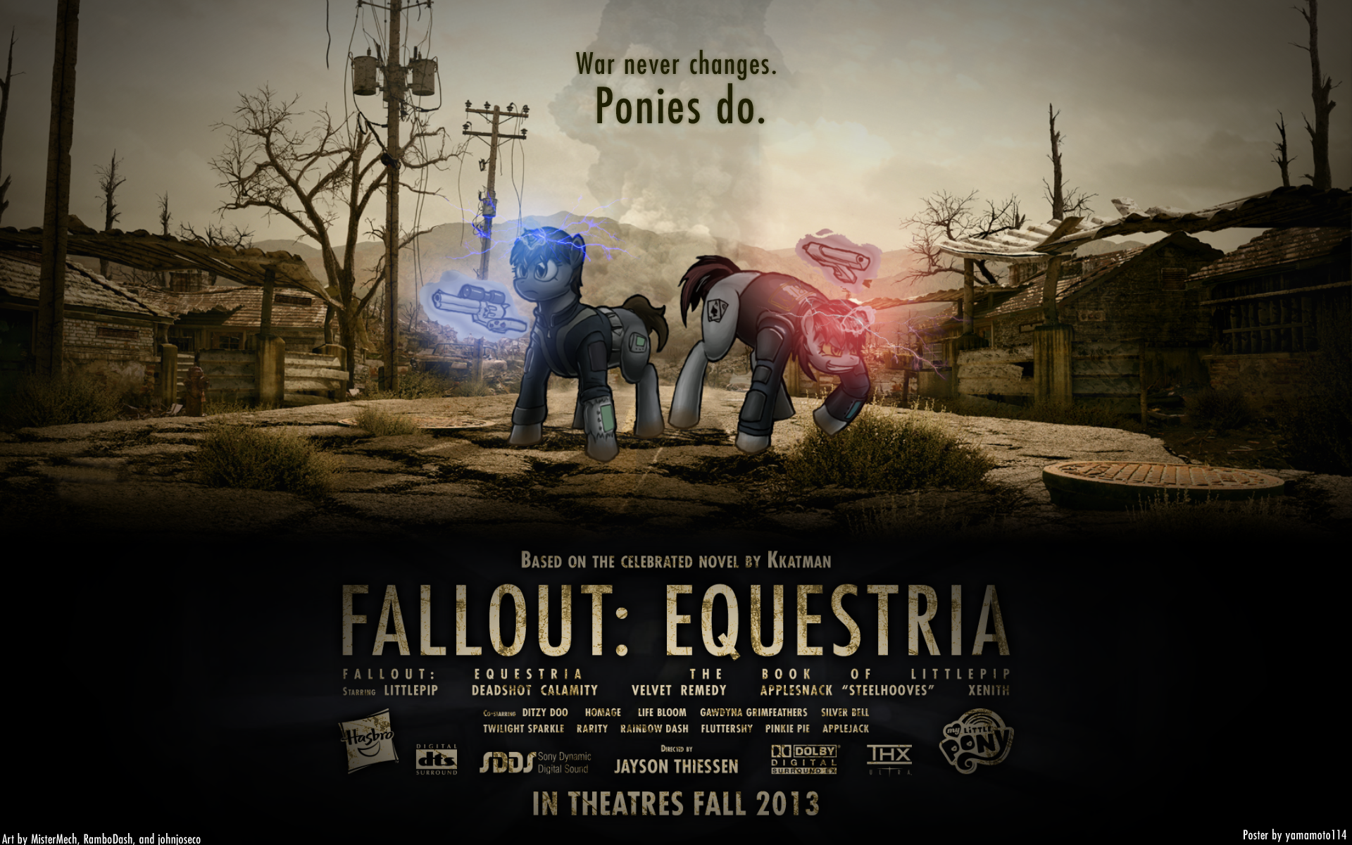 Fallout Equestria Movie Poster Concept (Wallpaper) by johnjoseco, MisterMech, RamboDash and yamamoto114