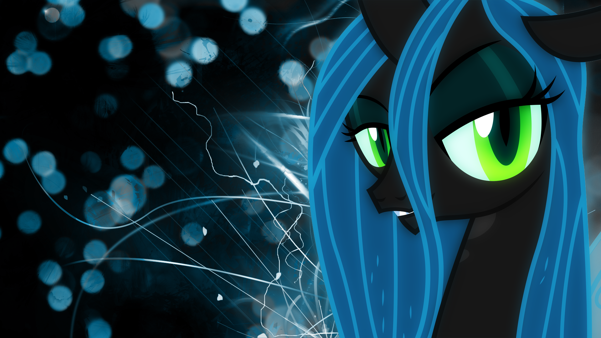 'The Great And Powerful Chrysalis' Wallpaper by BlueDragonHans