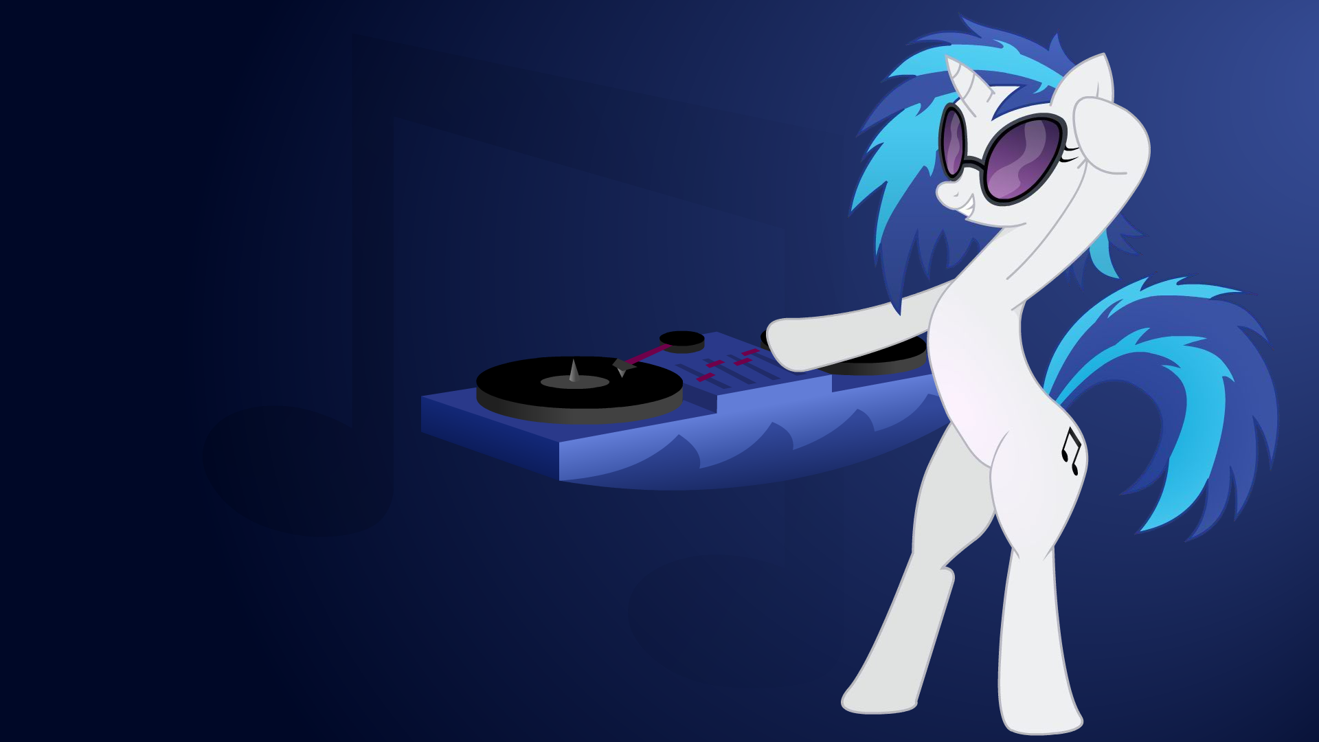 Vinyl Scratch - The Right Spot by PonyZen