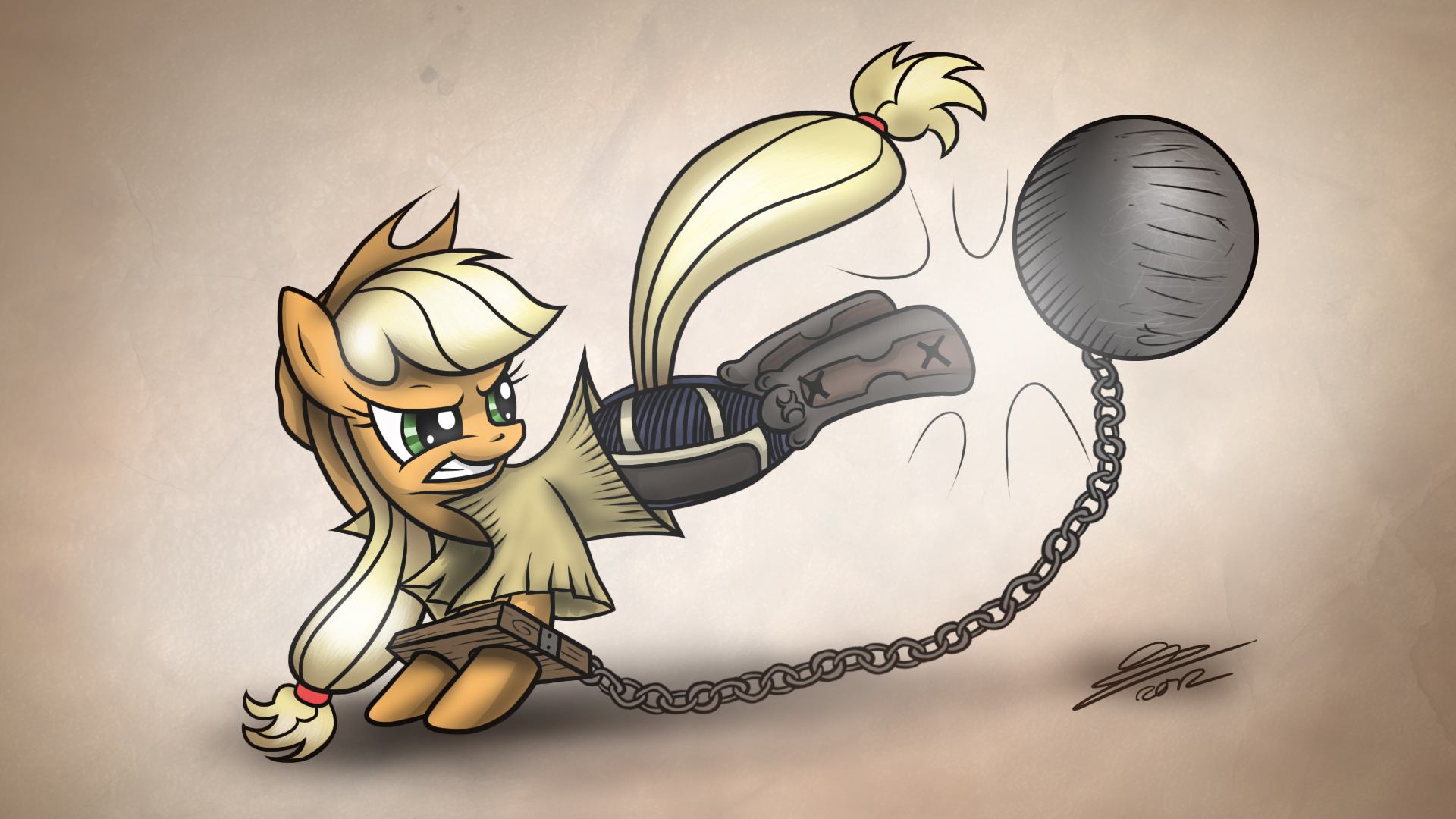 Applejack request for MegaPatron by Dori-to