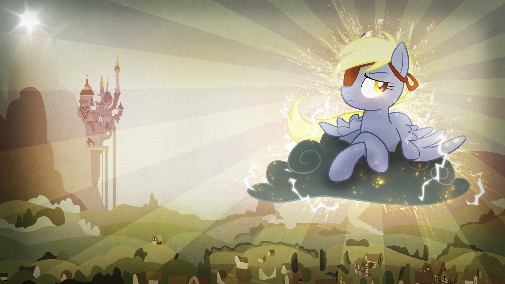 Wallpaper ~ General Derpy eve. by Equestria-Prevails, Hellswolfeh and Mackaged