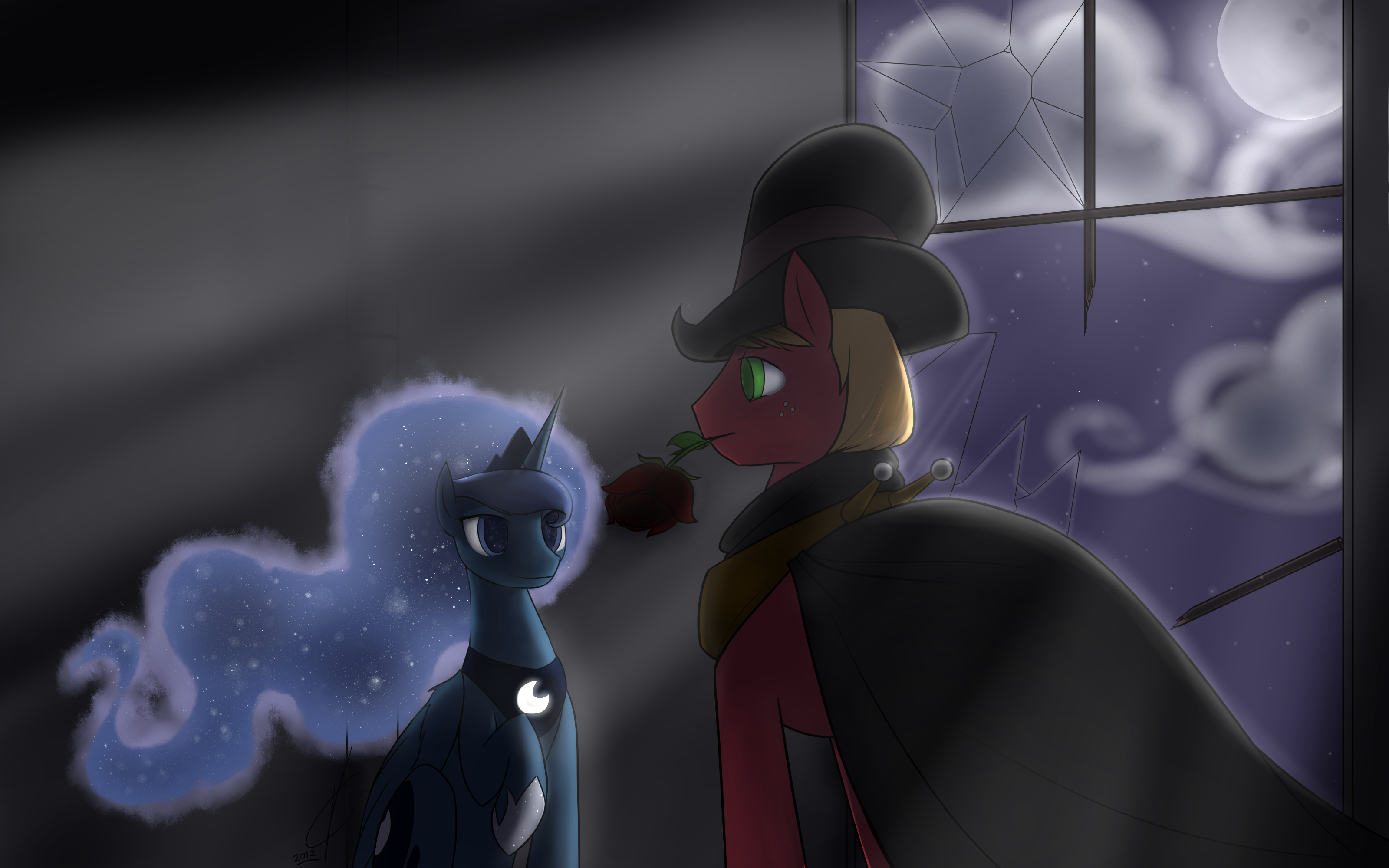Commission: The Apple and the Night. by Dreatos