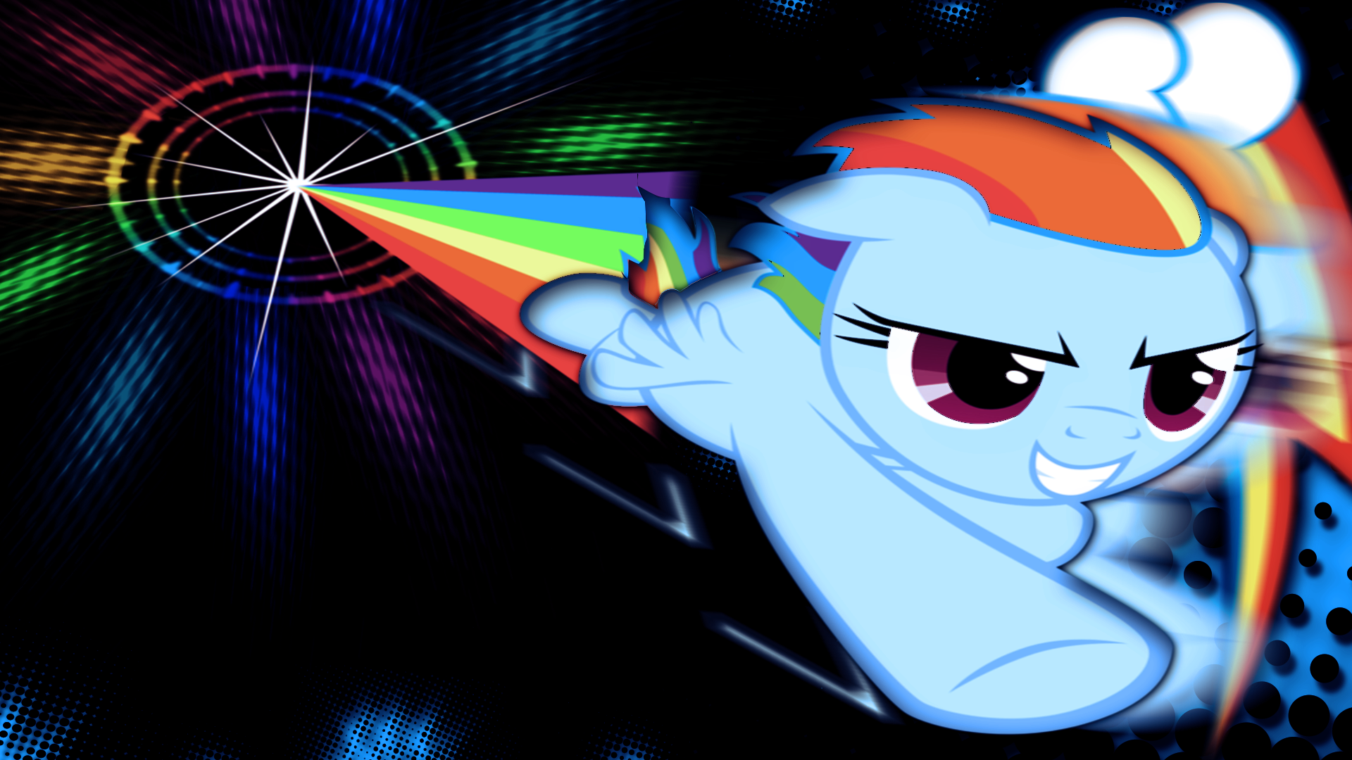 Sonic Rainboom by JustaninnocentPony