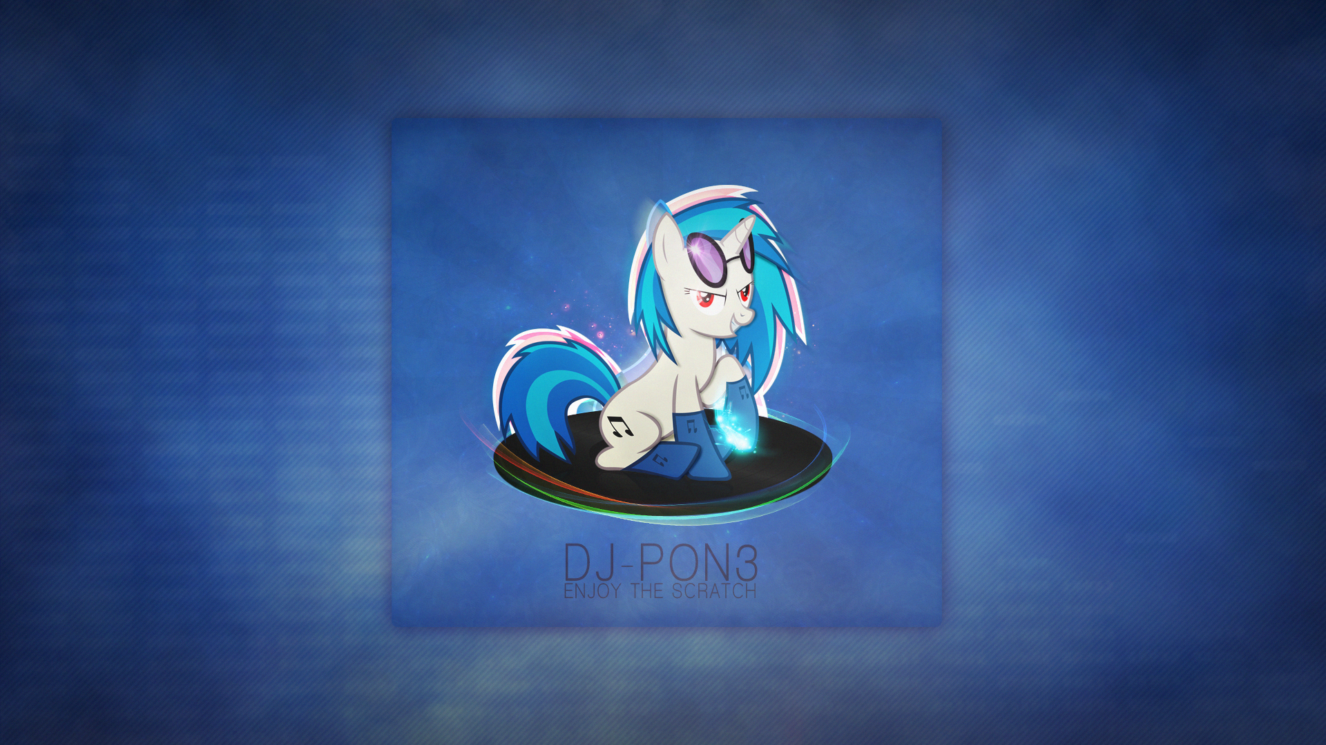 Wallpaper ~ Vinyl Scratch Minimalism. by Mackaged