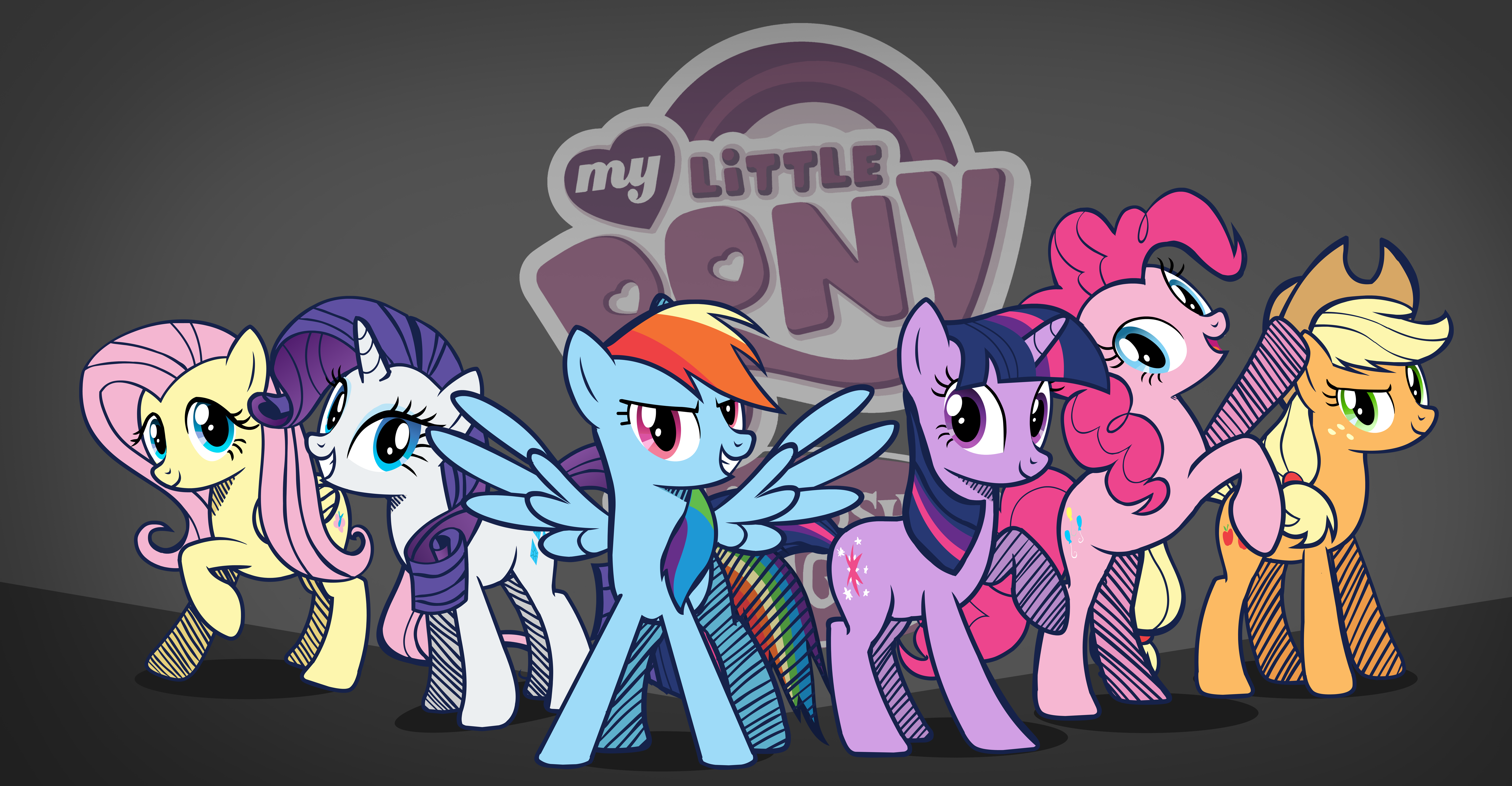 MLP:FIM - Mane Six by Galaxyart