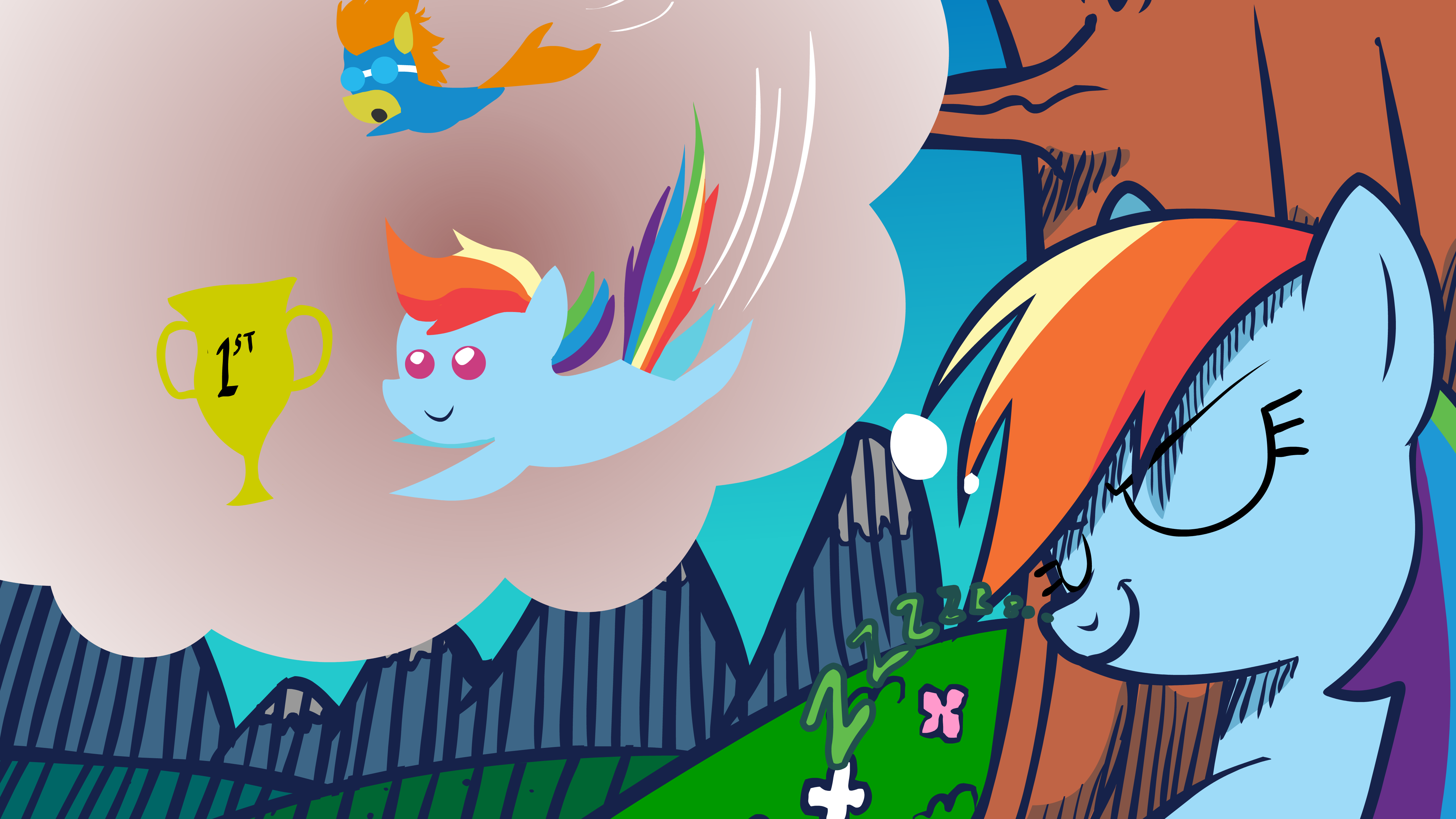 Sweet Dreams, Rainbow Dash by Galaxyart