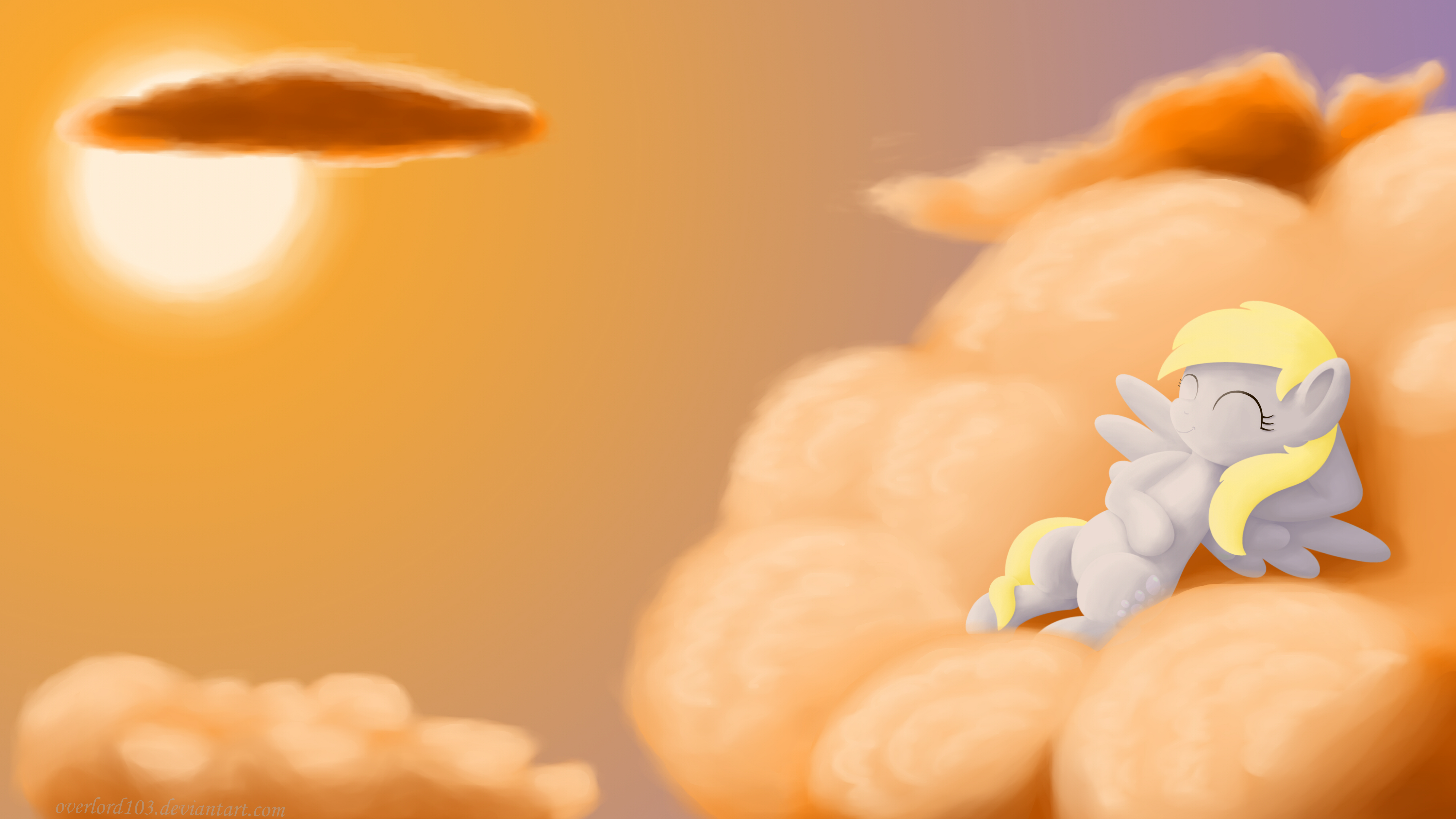 Derpy on a cloud by overlord103