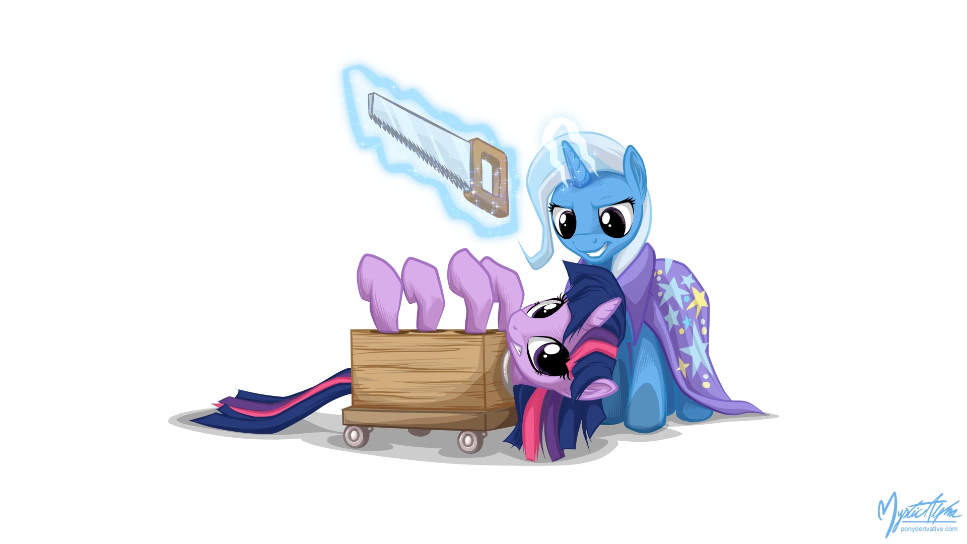 Twilight and Trixie - Magic Trick 1920 by mysticalpha