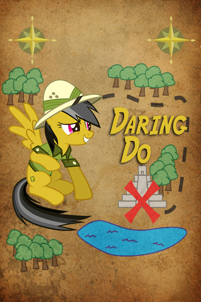 Daring Do Iphone BG by Tecknojock