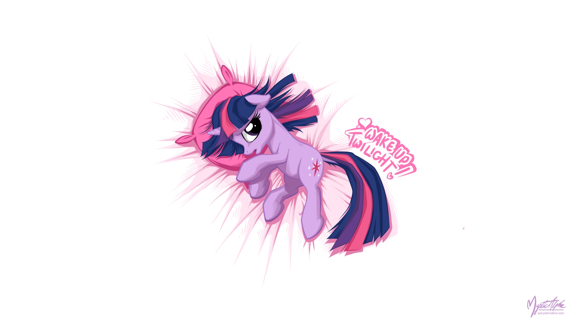 Twilight Sparkle in Bed 3 1920 version by mysticalpha
