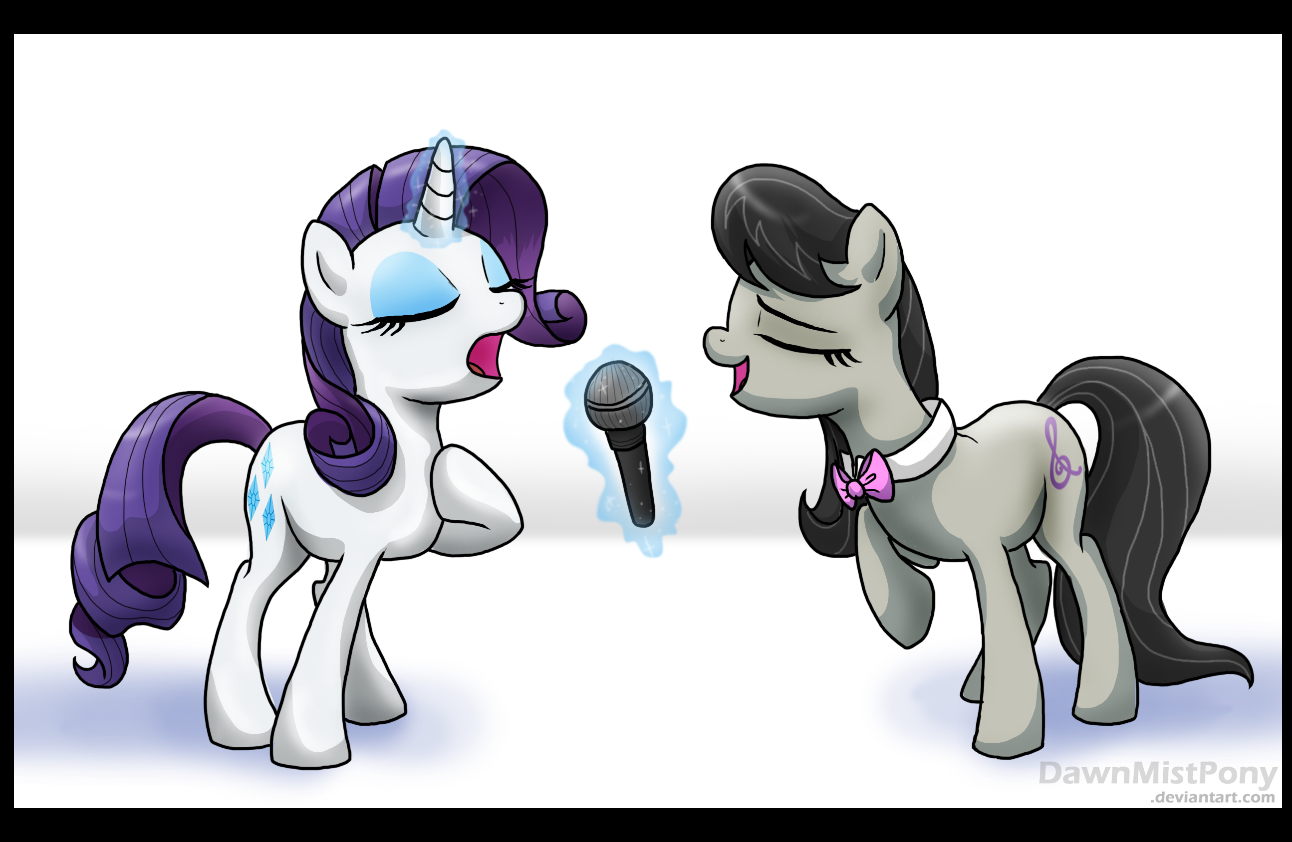 Raritavia Duet by DawnMistPony