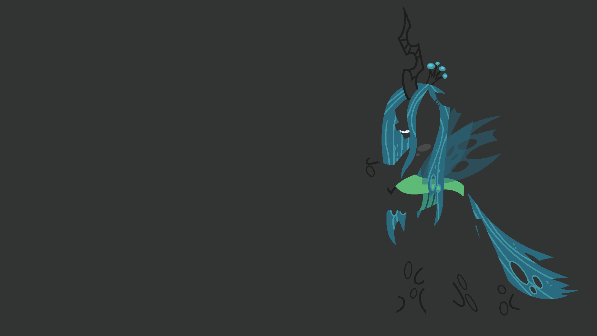 Queen Chrysalis Minimalistic Wallpaper by Kitana-Coldfire