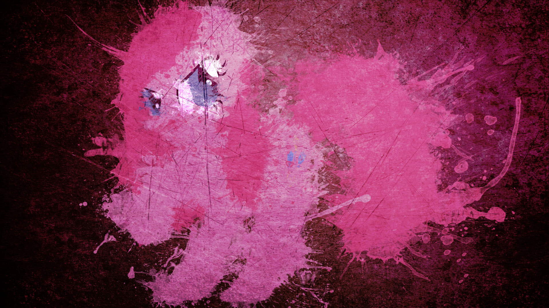 Pinkamena Grunge Wallpaper by Tzolkine