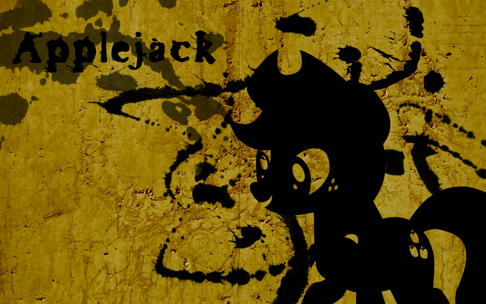 Applejack Splatter Wallpaper by Glitcher007