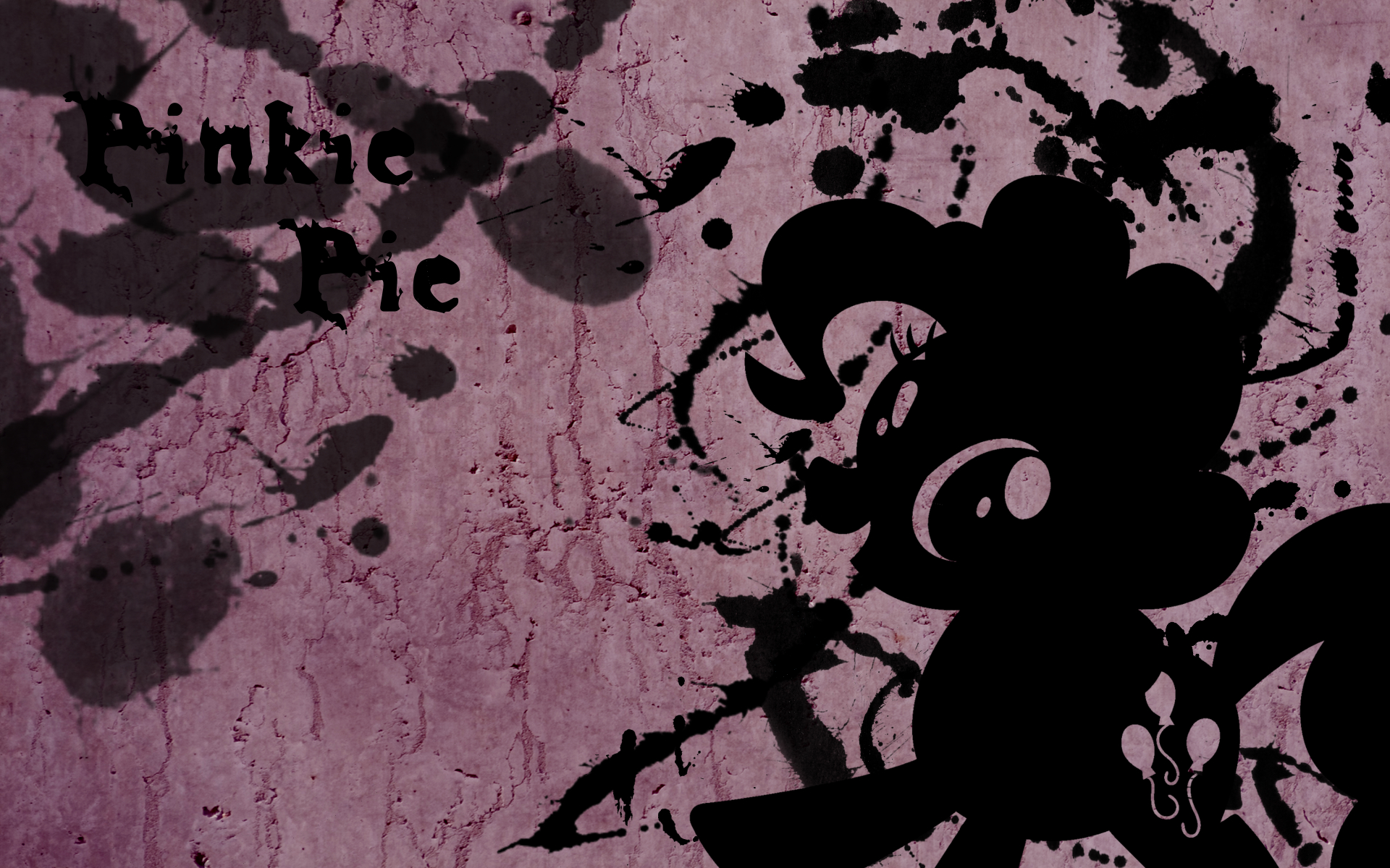 Pinkie Pie Splatter Wallpaper by Glitcher007