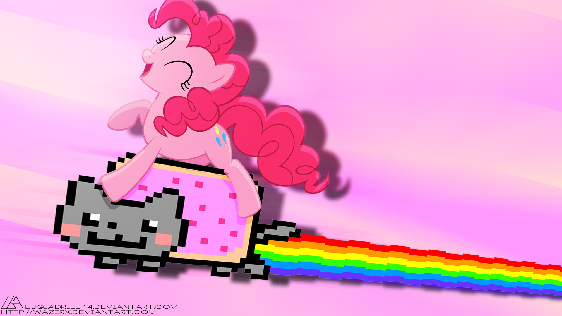 Pinkie on the way! by WazerX