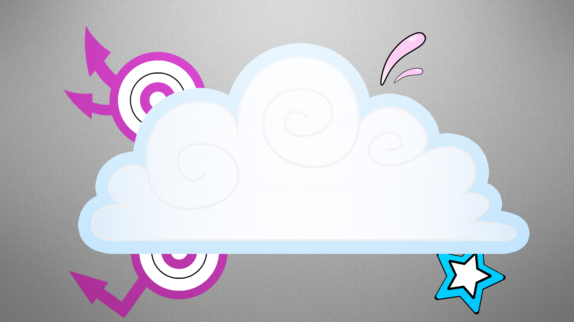 MLP:FiM Cloud Wallpaper (Archie Style) by Zoxxiify