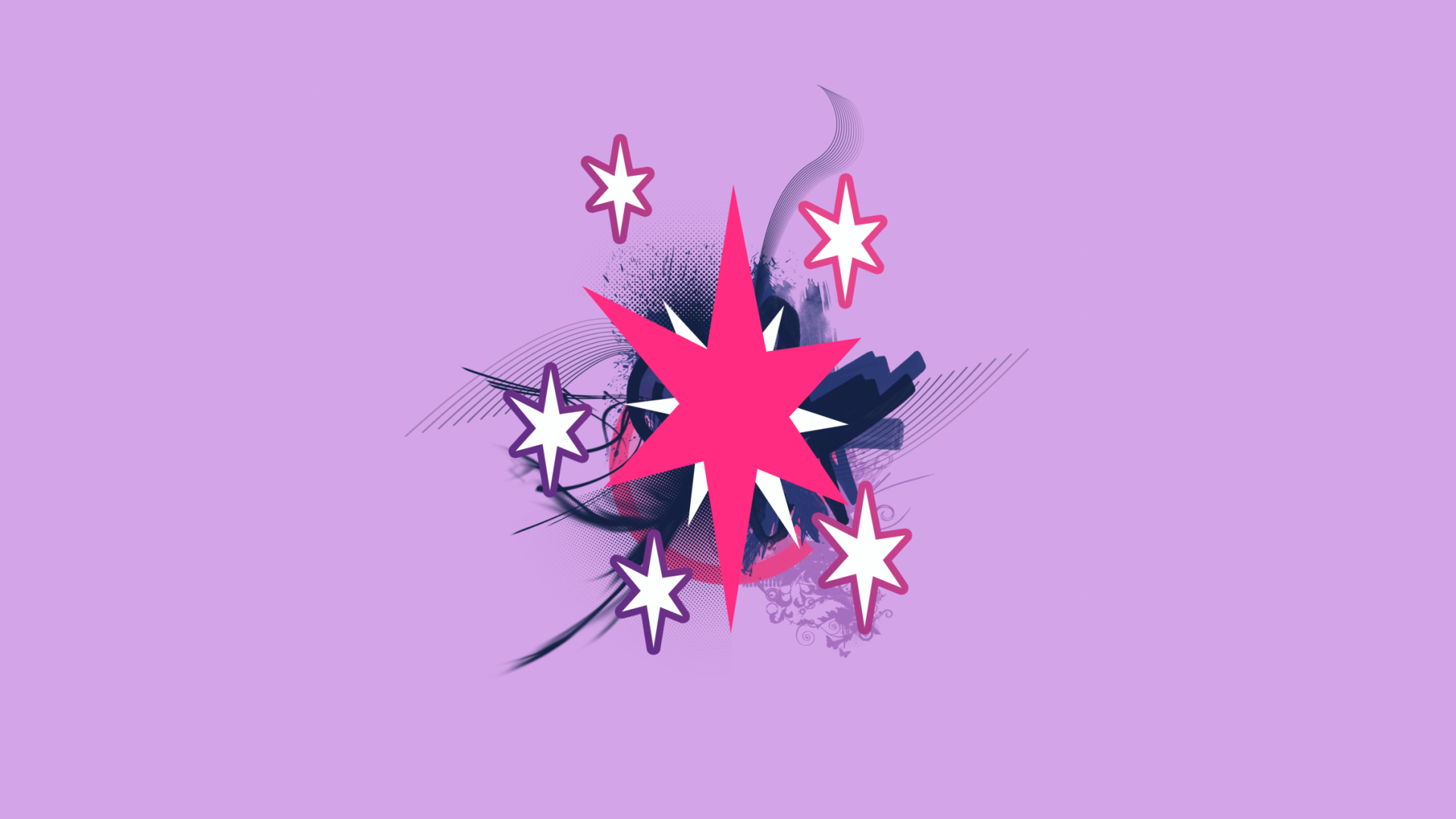 Twilight Sparkle Cutie Mark Wallpaper by TehResistance