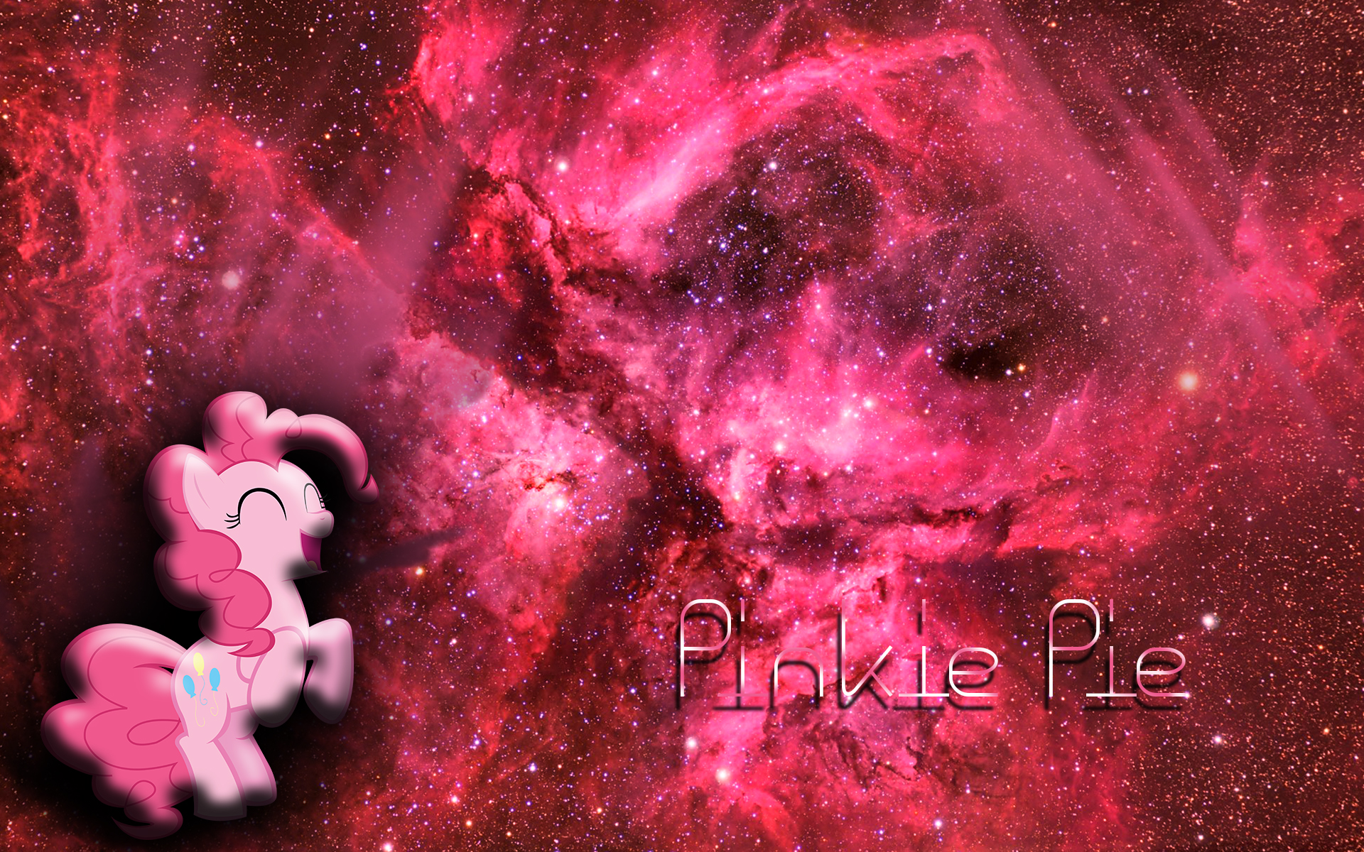 Pinkie Pie Wallpaper (larger version) by Woodyz611
