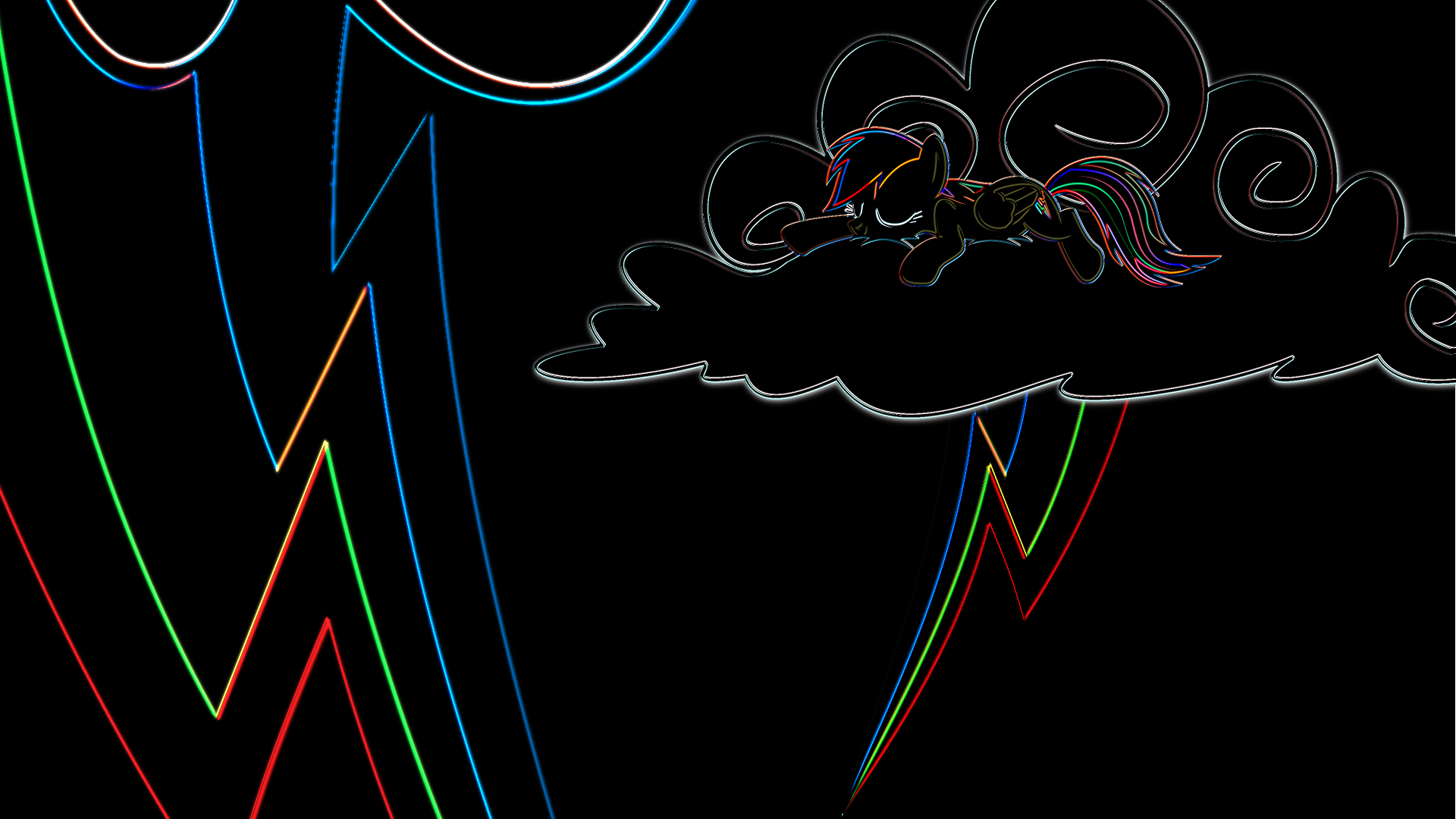 Neon Dashie Wallpaper by uxyd