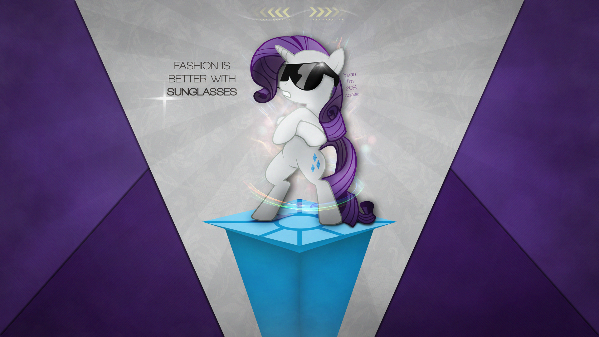 Wallpaper ~ Rarity Minimalism. by Mackaged and slythebrony