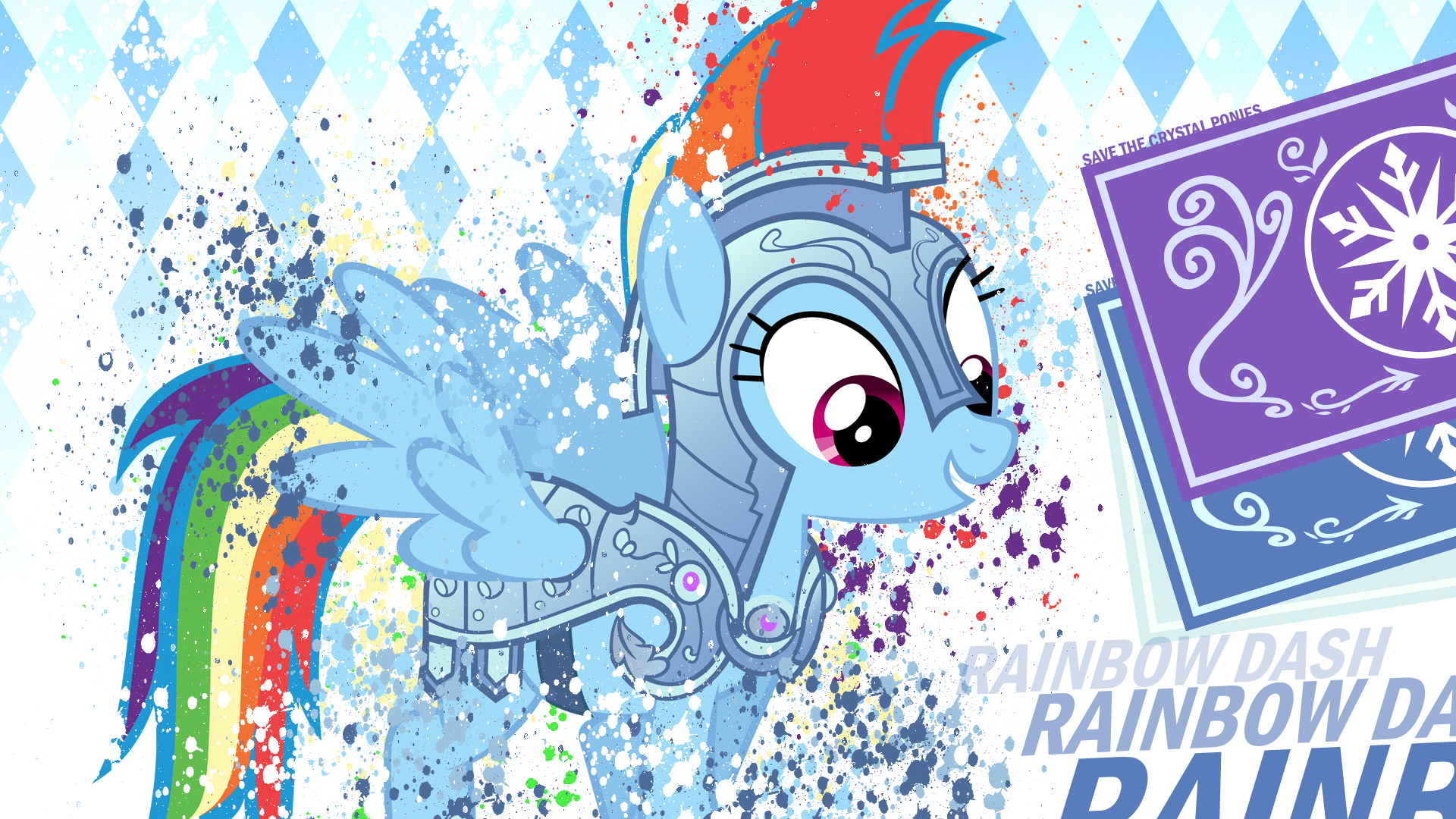 MLP Crystal Rainbow Dash by MysteriousKaos and Xtrl