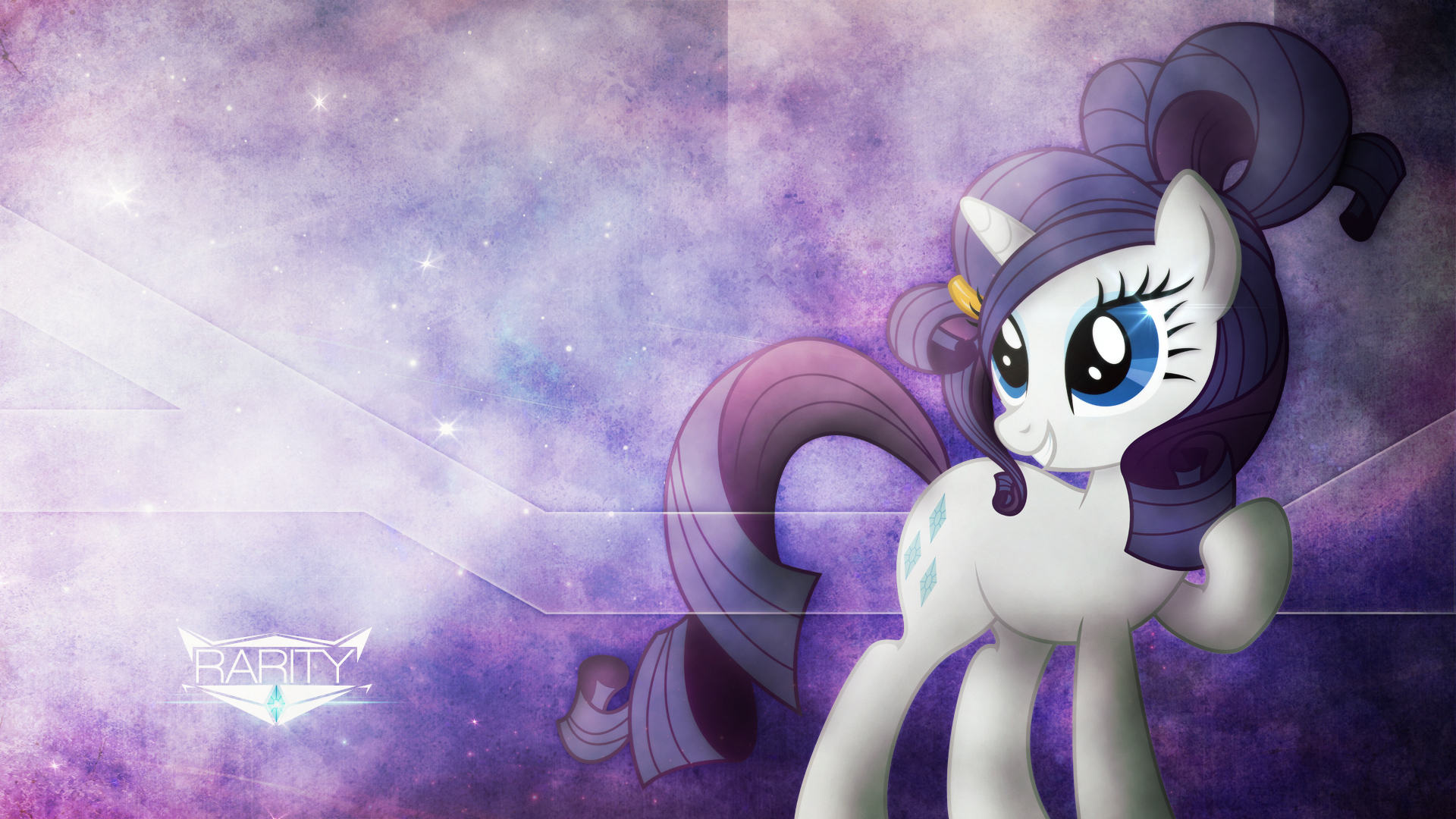 Wallpaper ~ Rarity. by HalfDeathShadow and Mackaged