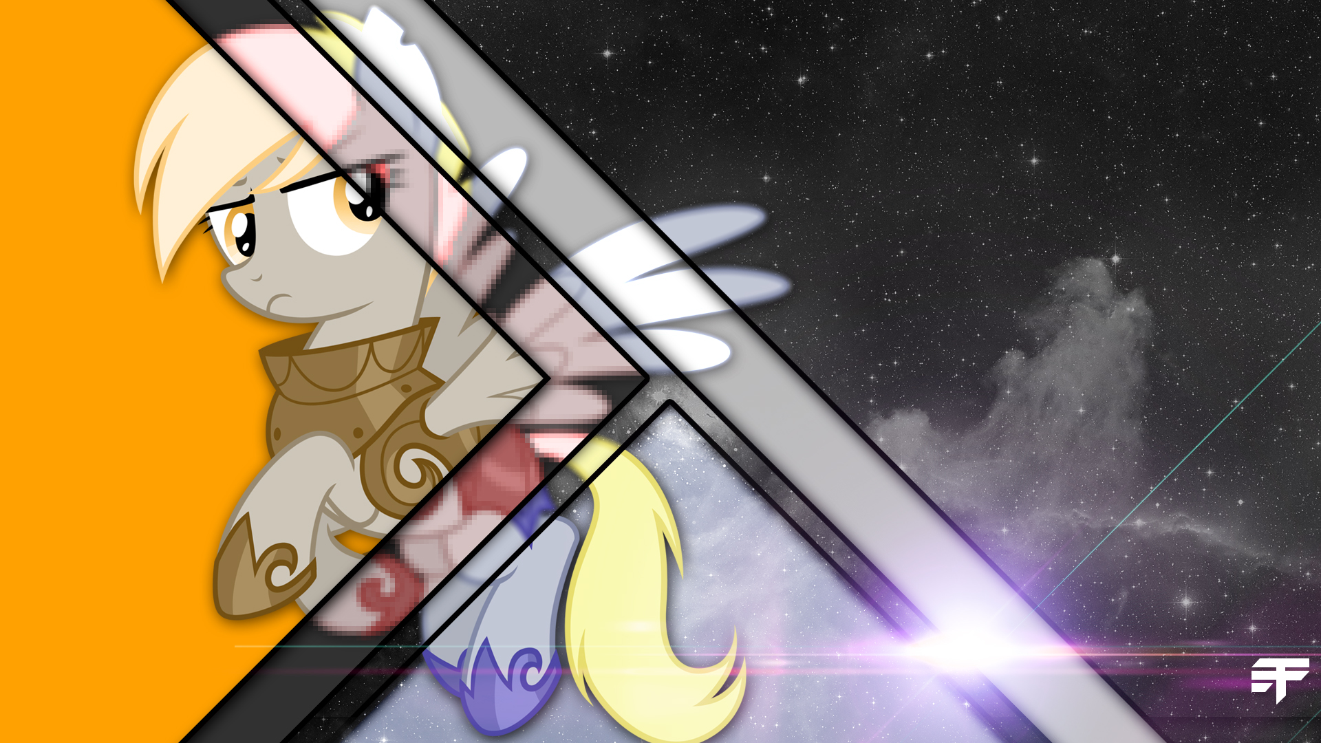 Artblock Derpy by Equestria-Prevails and EvoraFlux