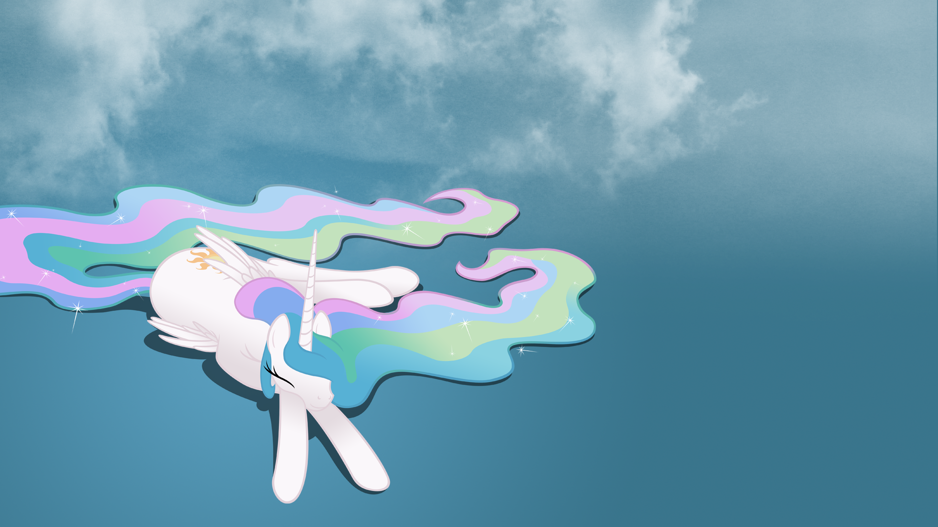 Sleepy Celestia by owlet57 and Shachza