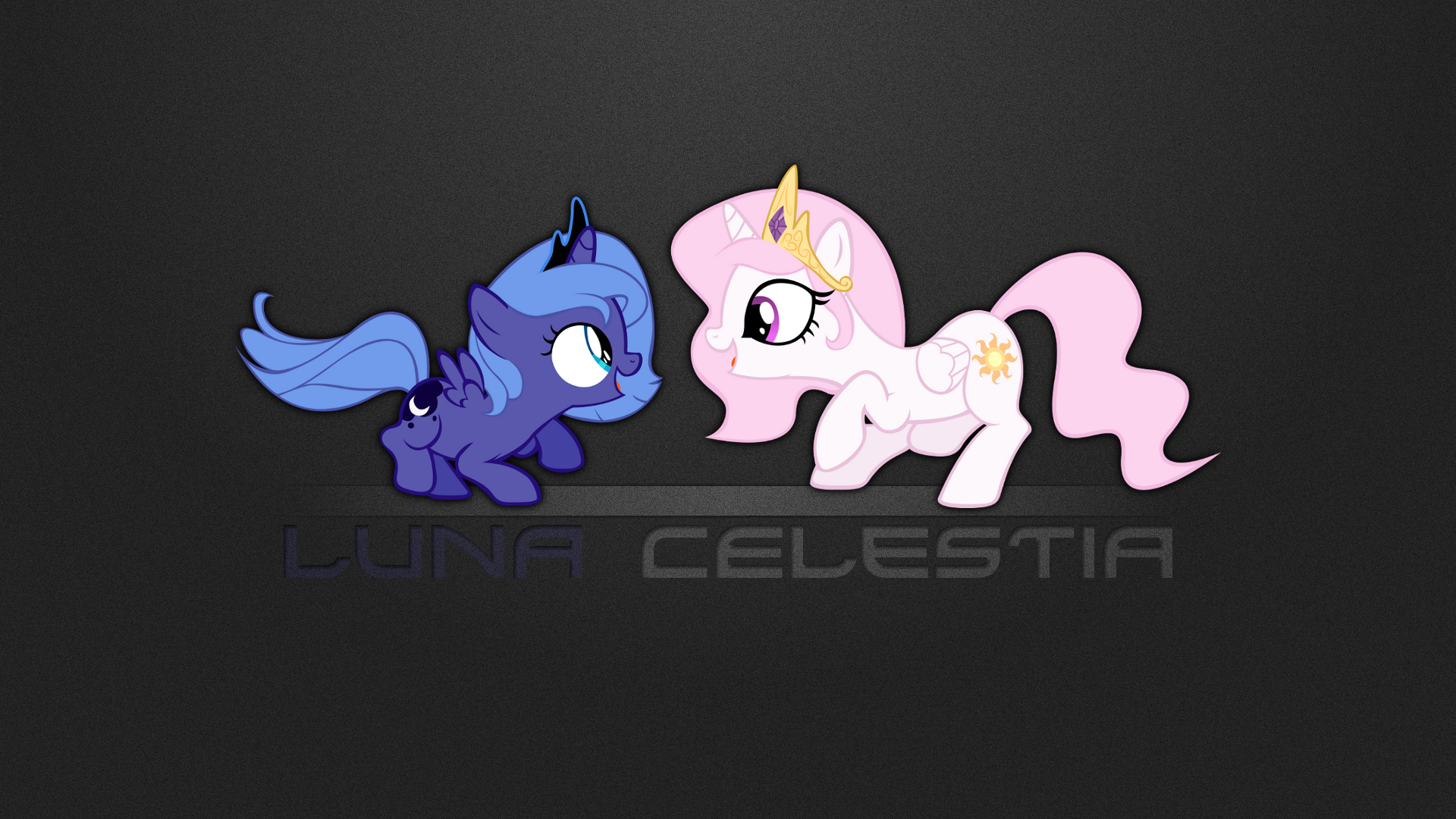 Luna and Celestia Wallpaper by CallmeMH and PluckyNinja