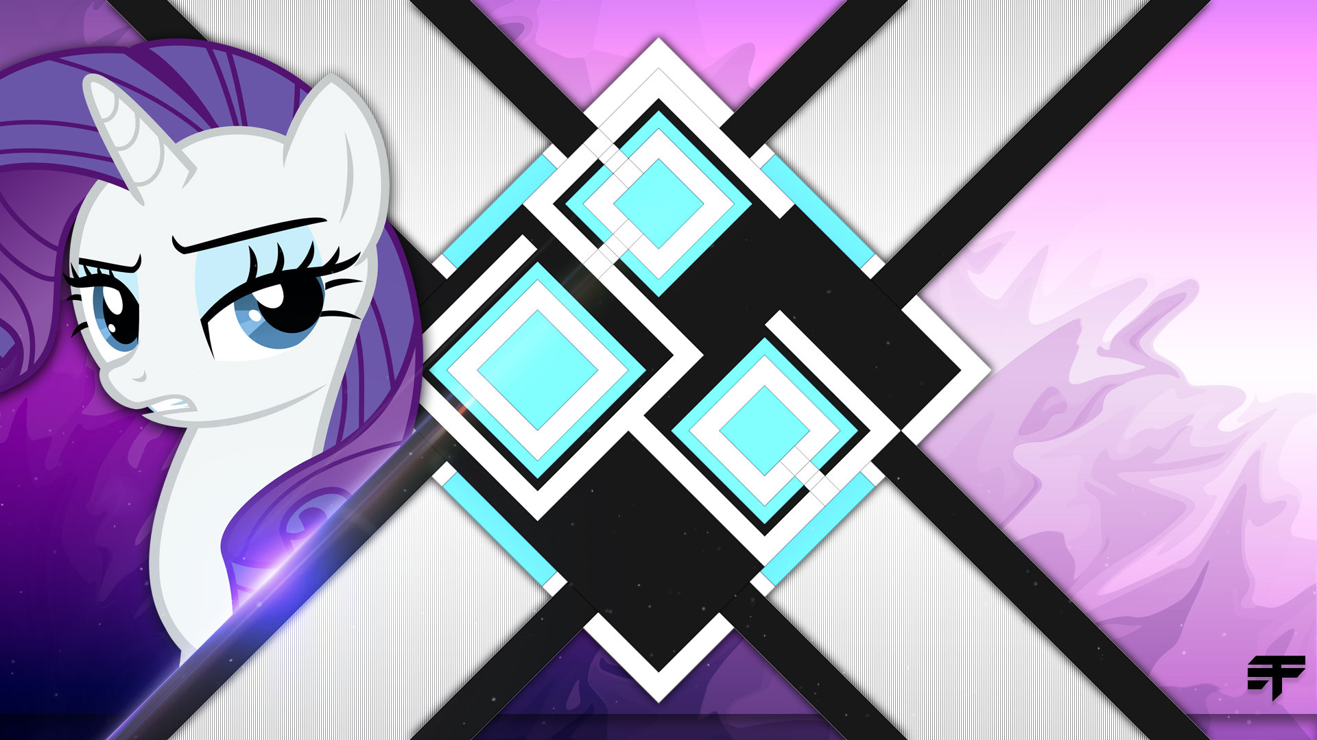 Rarity Wallpaper Thing by EvoraFlux and Llssn