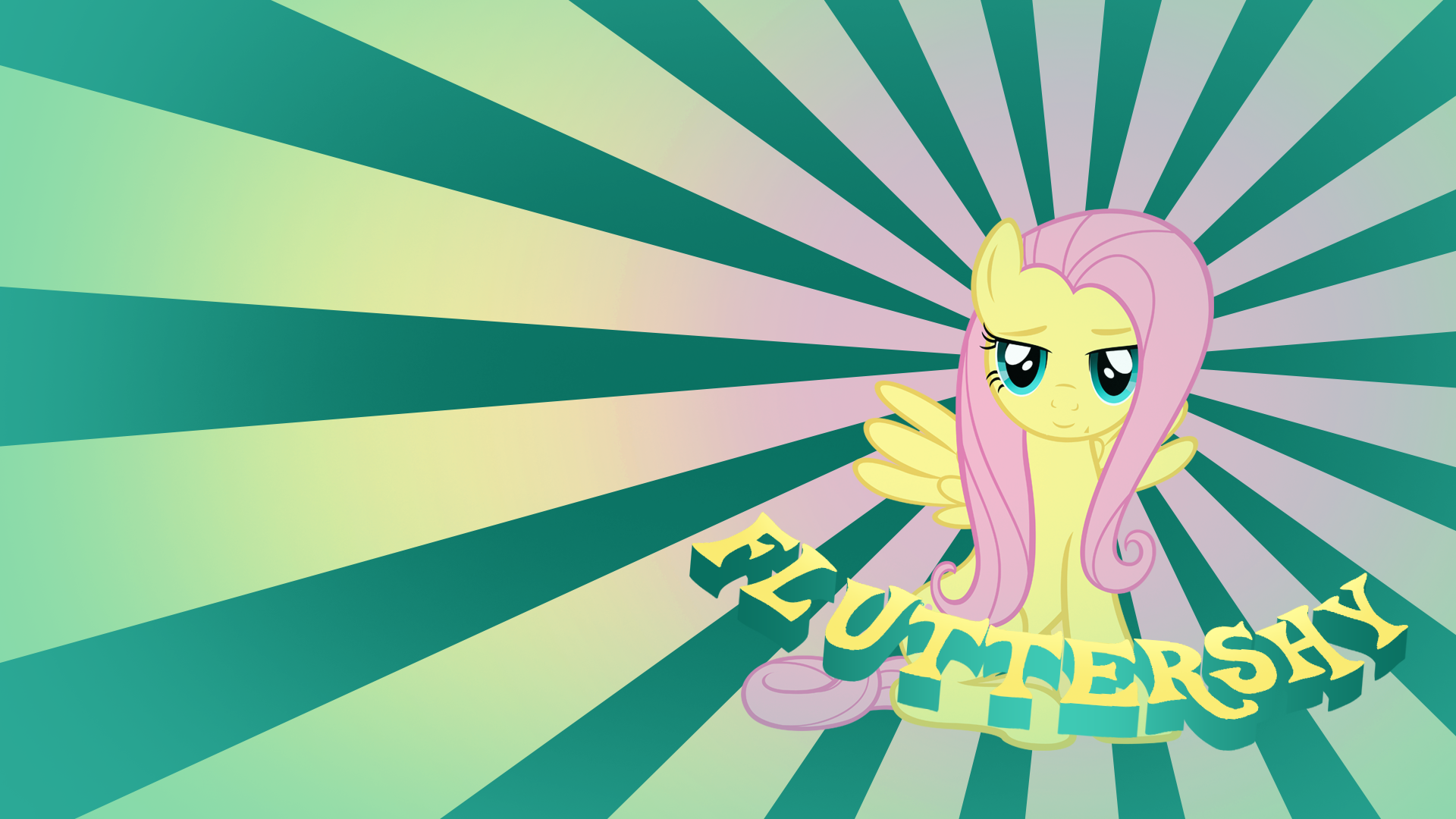 Simply Fluttershy - Wallpaper by GuruGrendo and MoongazePonies