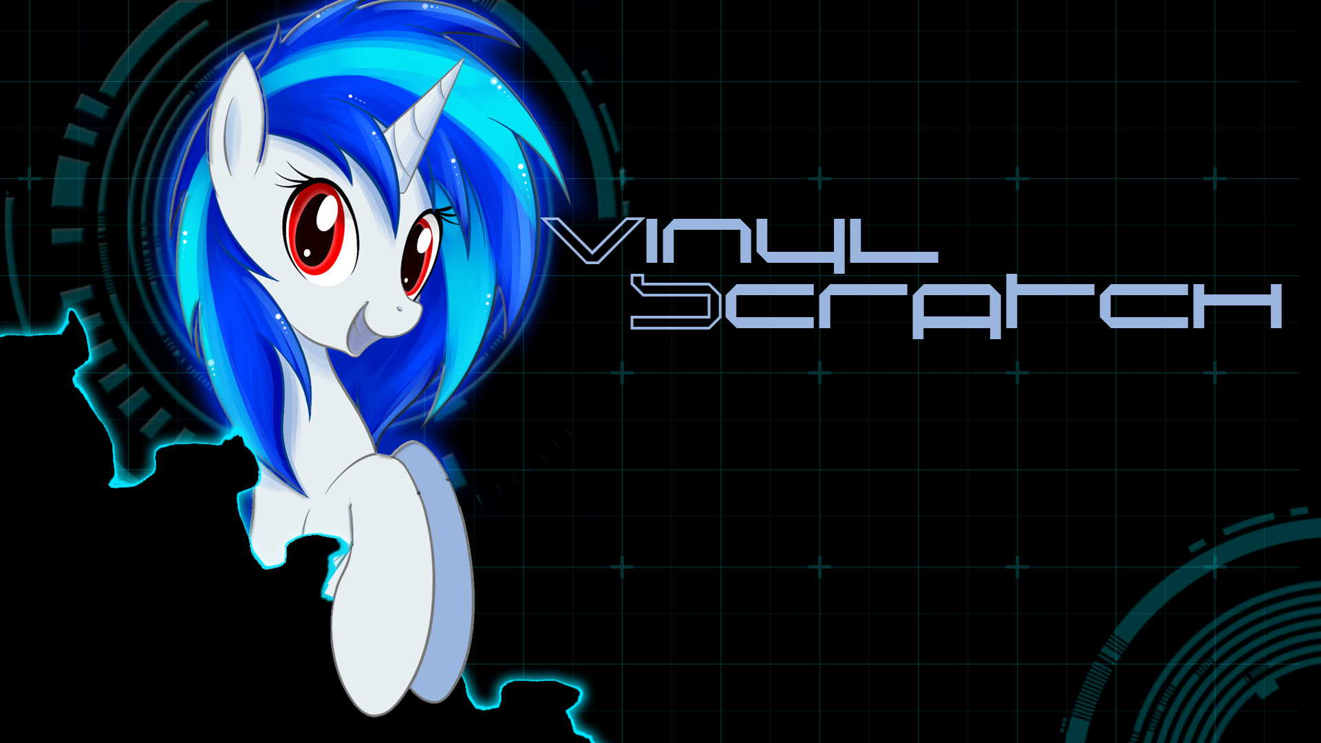 Vinyl Scratch Wallpaper by Derpydeponson and SmittyG