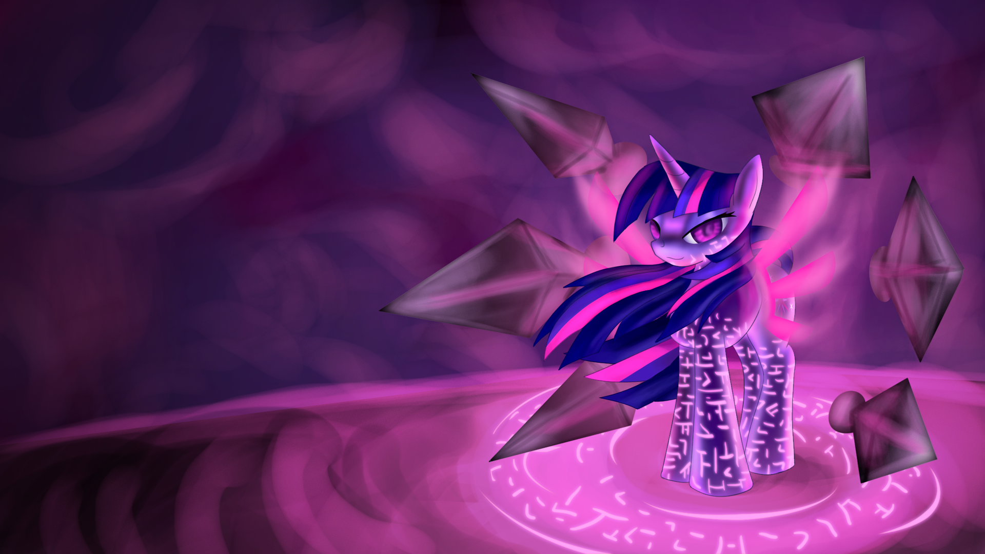 Bladed Twilight (wallpaper) by Zedrin