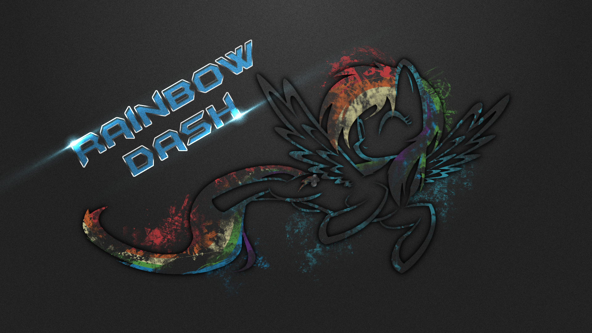 Rainbow Dash Wallpaper by CallmeMH and UP1TER