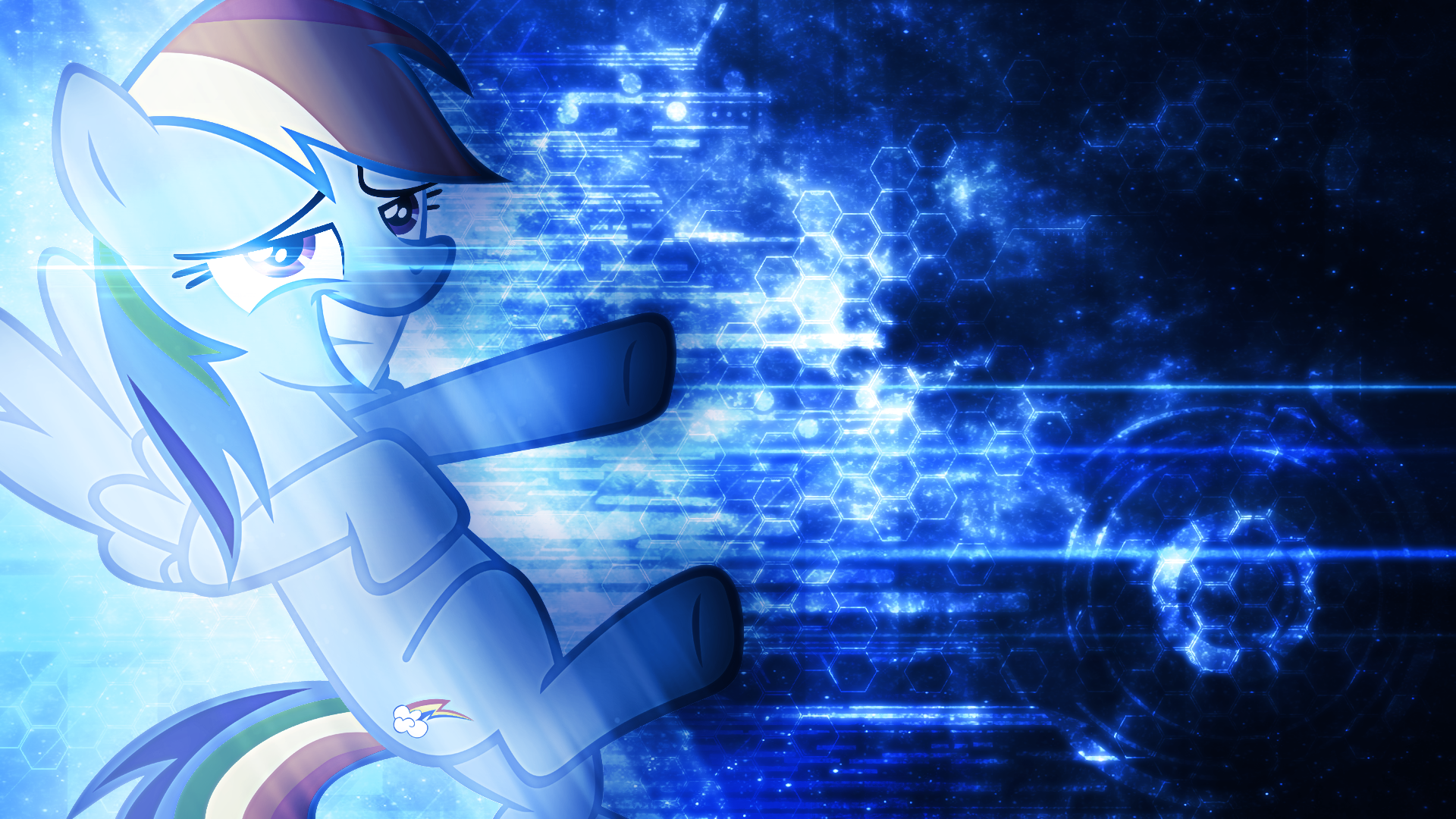 Rainbow Dash Wallpaper by Anxet and Tzolkine