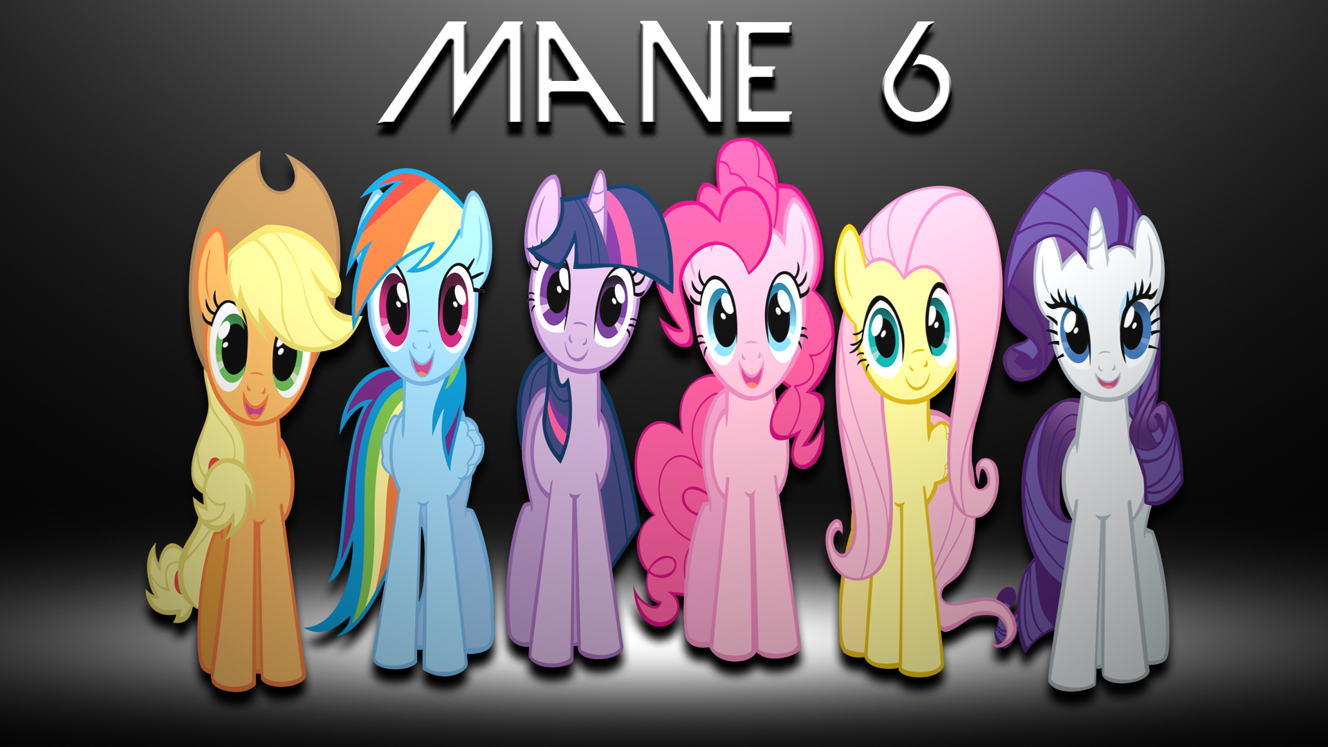 Mane 6 in dark room by BronyYAY123 and kitsuneymg