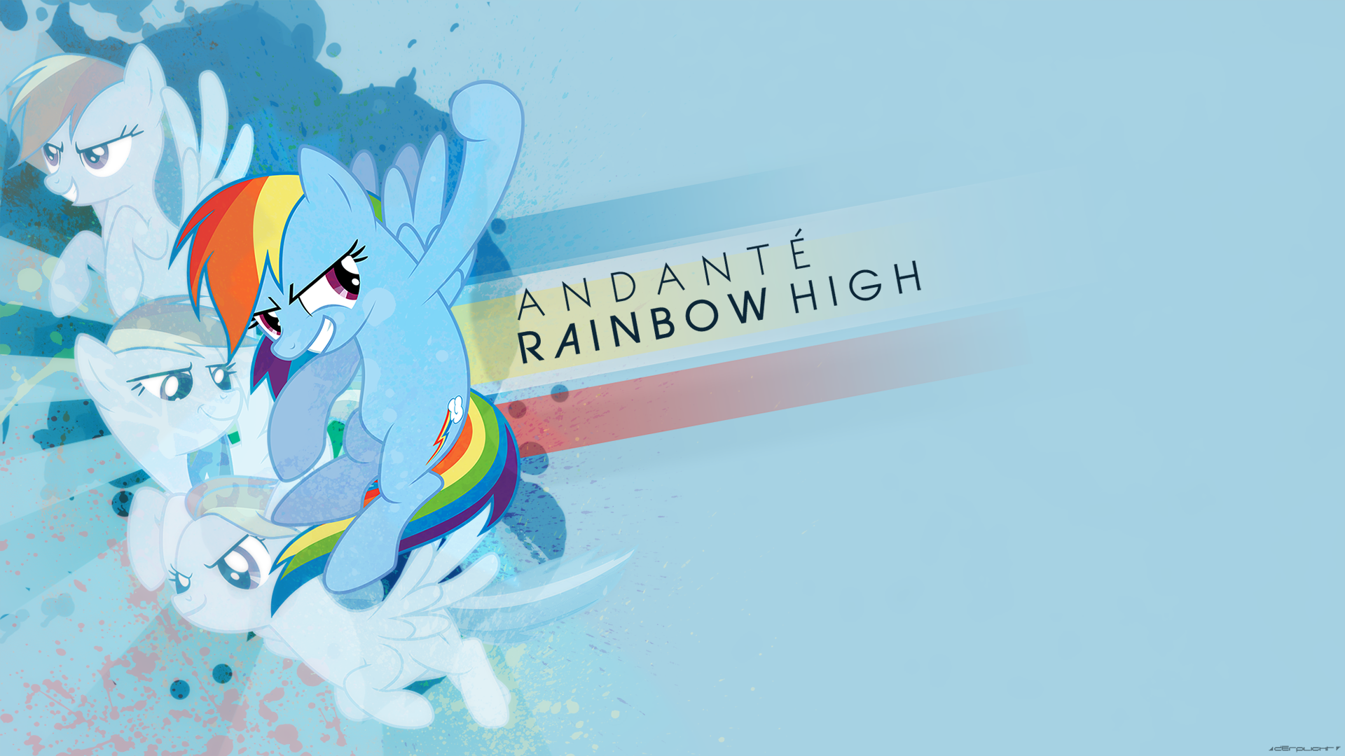 [Cover Art] Andante - Rainbow High by DerpLight, Hawk9mm, RedPandaPony, SnowedEarth and StarshineCelestalis