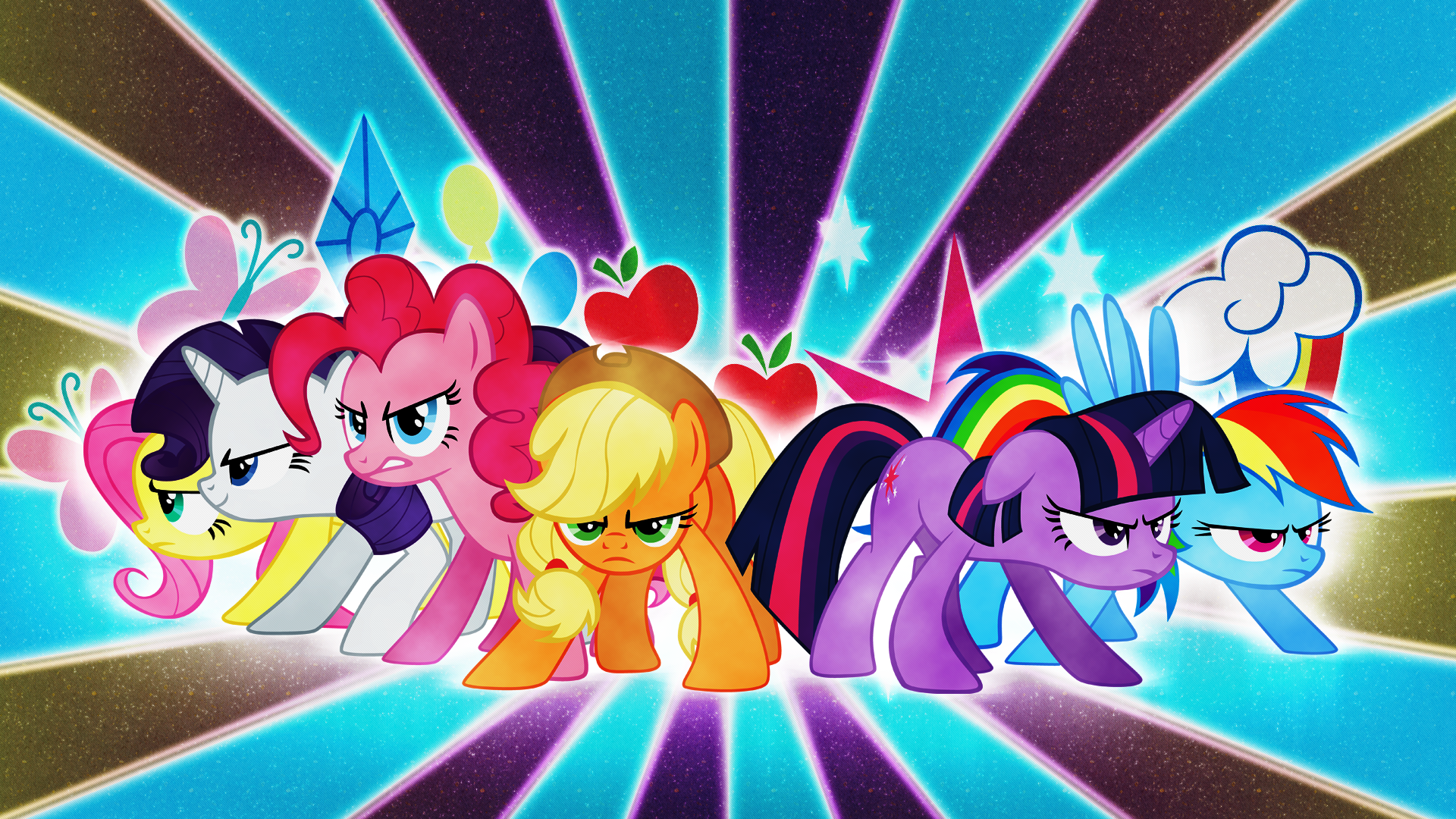 Mane 6 Defenders by BlackGryph0n, CloudshadeZer0 and EmbersAtDawn