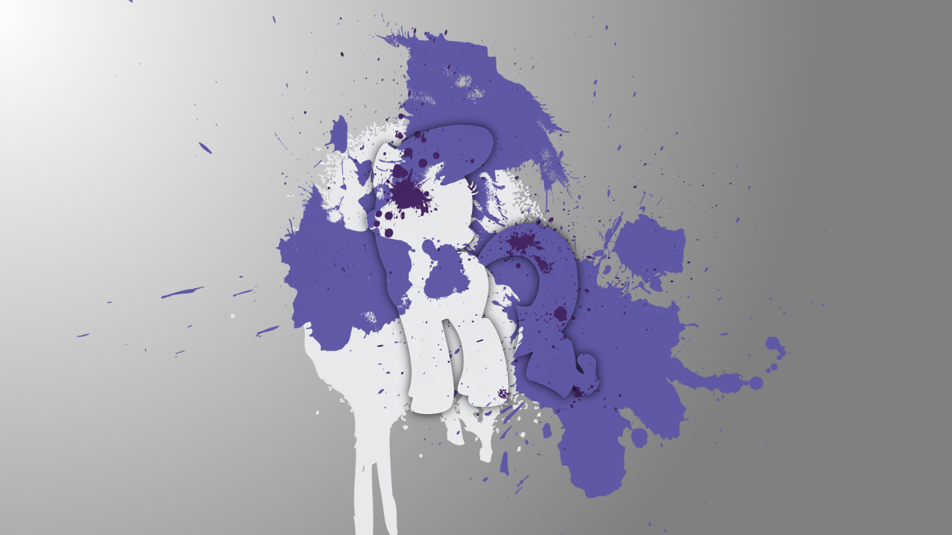 Splatter Pony Backgrounds - Rarity by robopossum