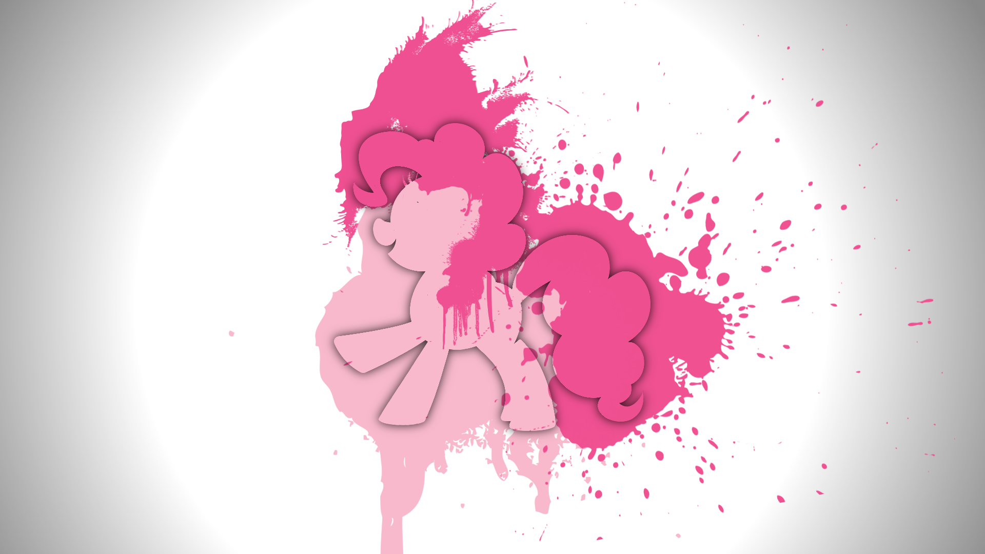 Splatter Pony Backgrounds - Pinkie Pie by robopossum