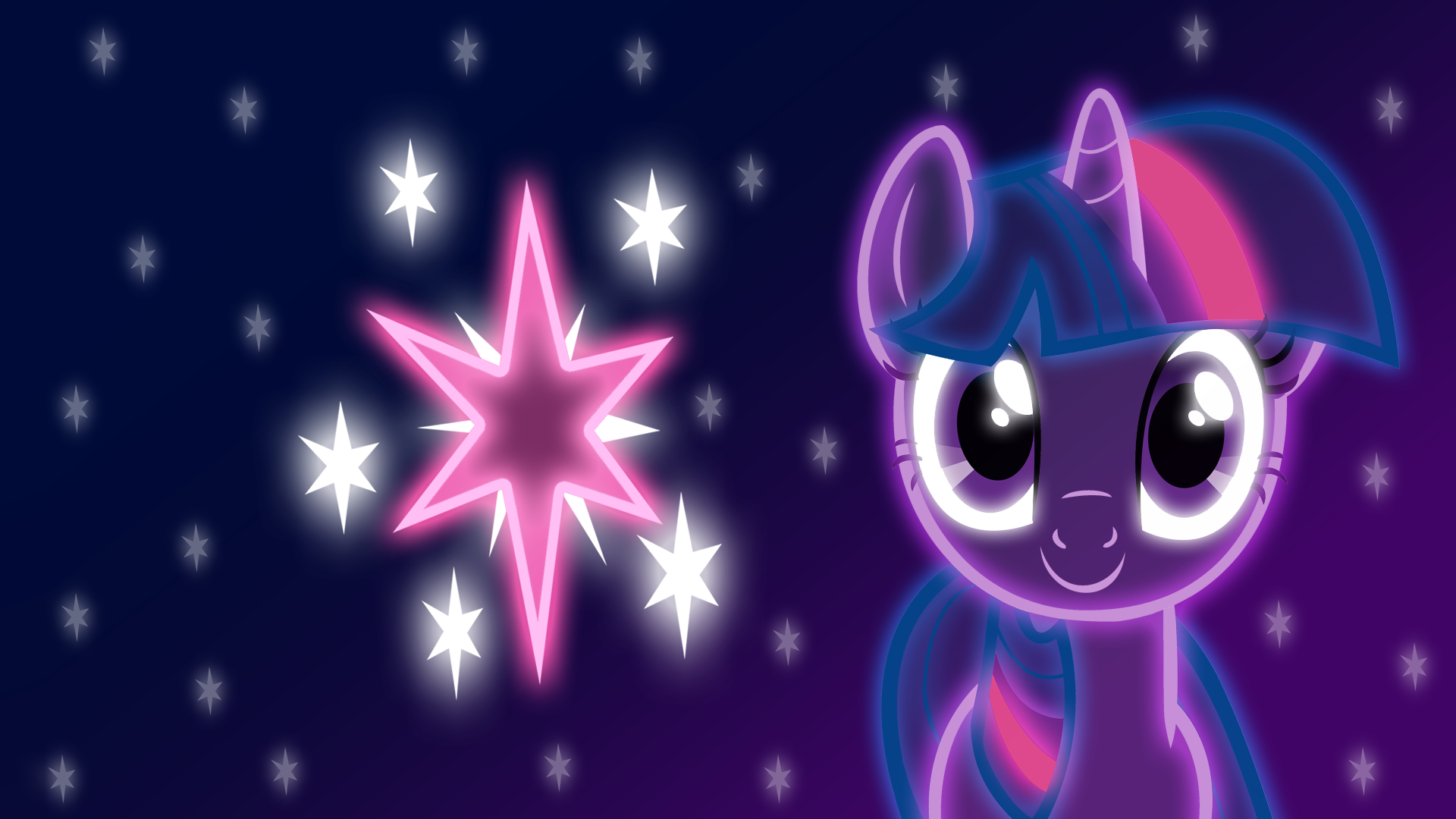 Neon Twilight Sparkle Wallpaper by ultimateultimate