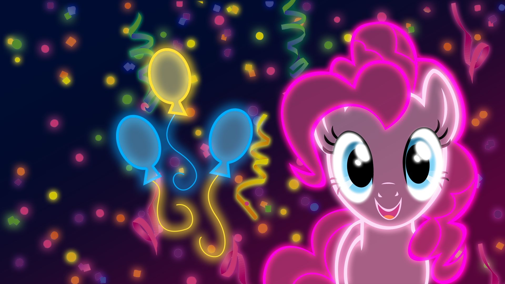 Neon Pinkie Pie Wallpaper by ultimateultimate