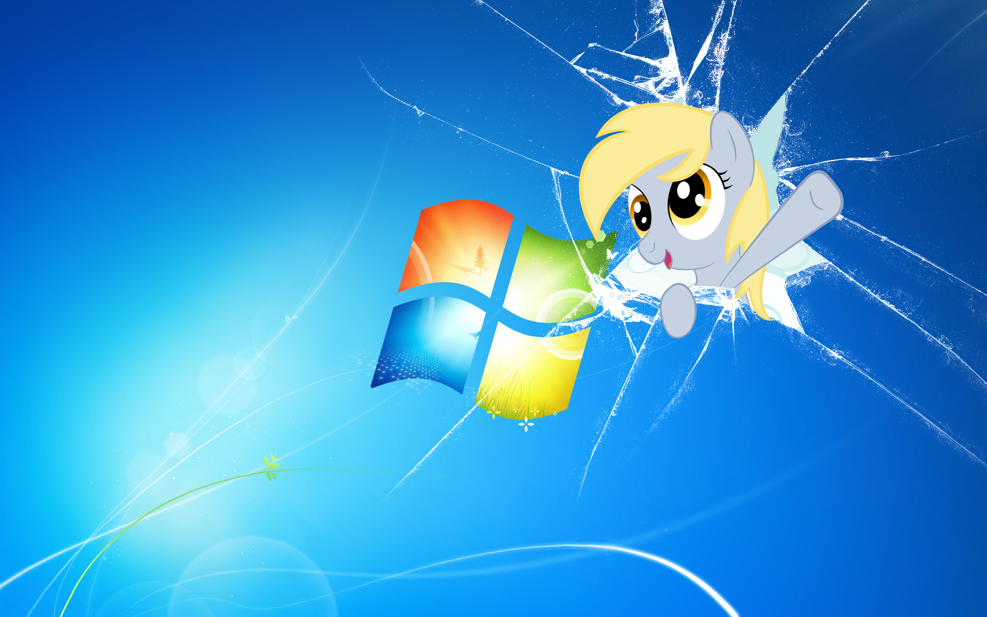 Derpy Broke Windows Wallpaper by JJBanton and smuggle559