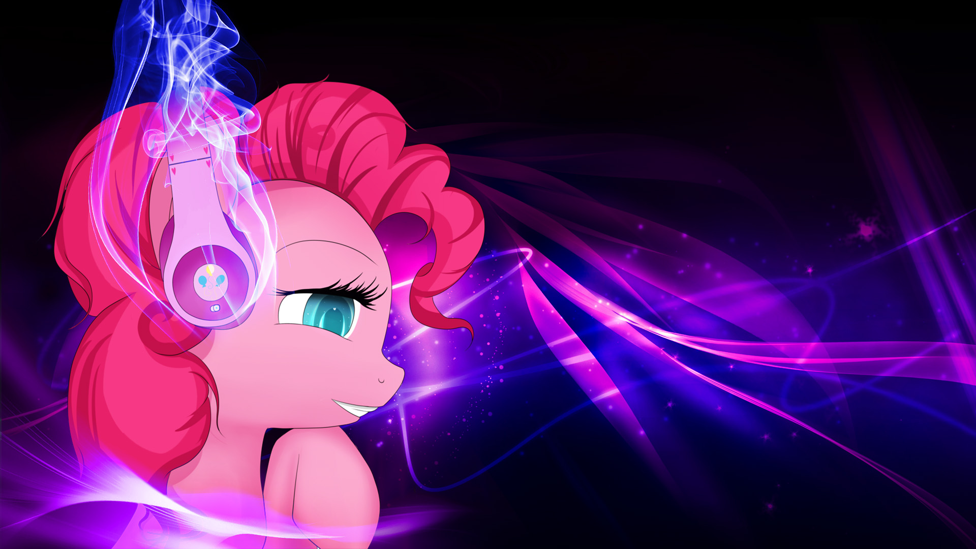 Pinkie Pie with Headphones by Winterrrr and ZwiRzu