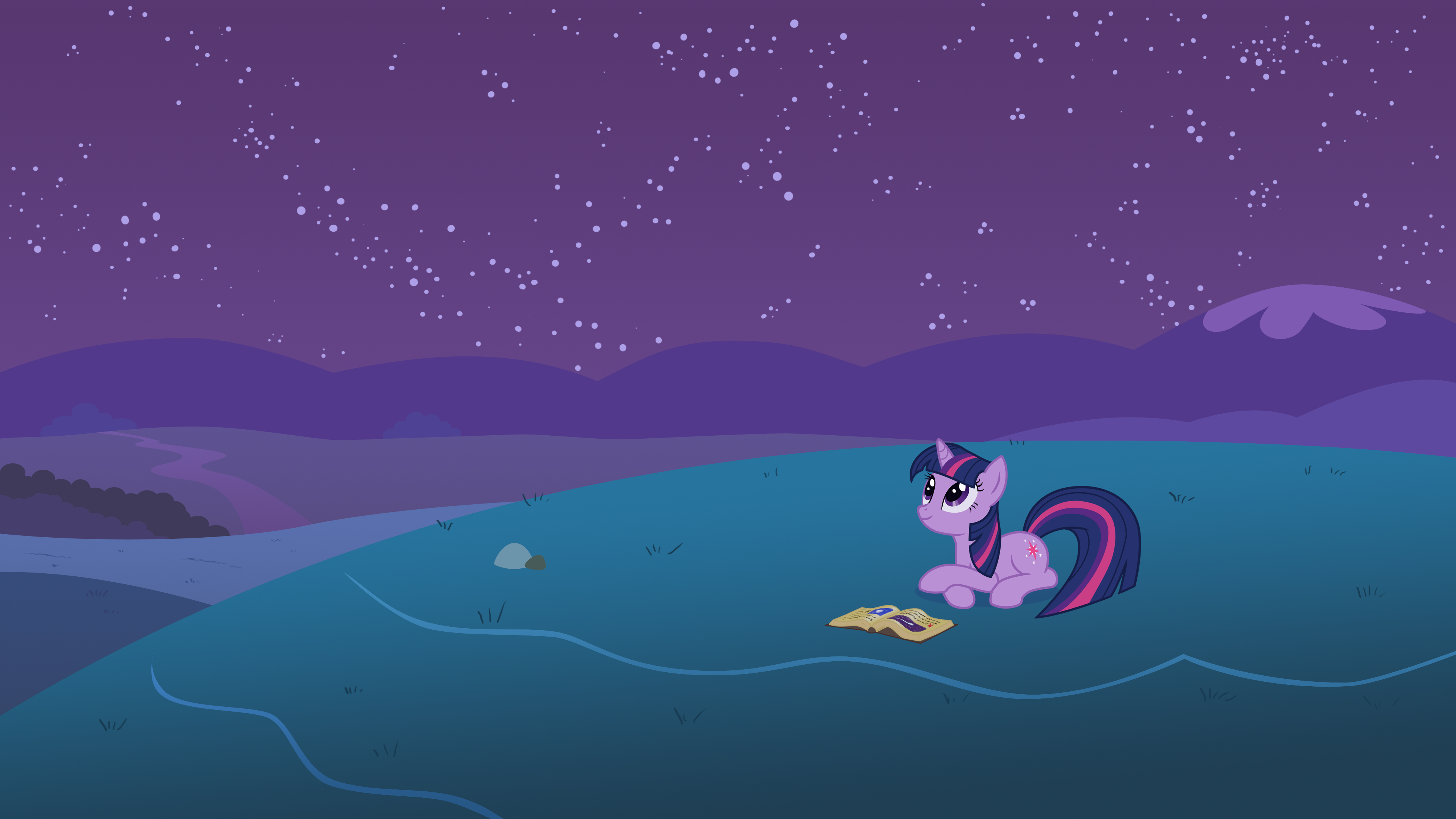 Twilight studying outside (Wallpaper) by Snetri