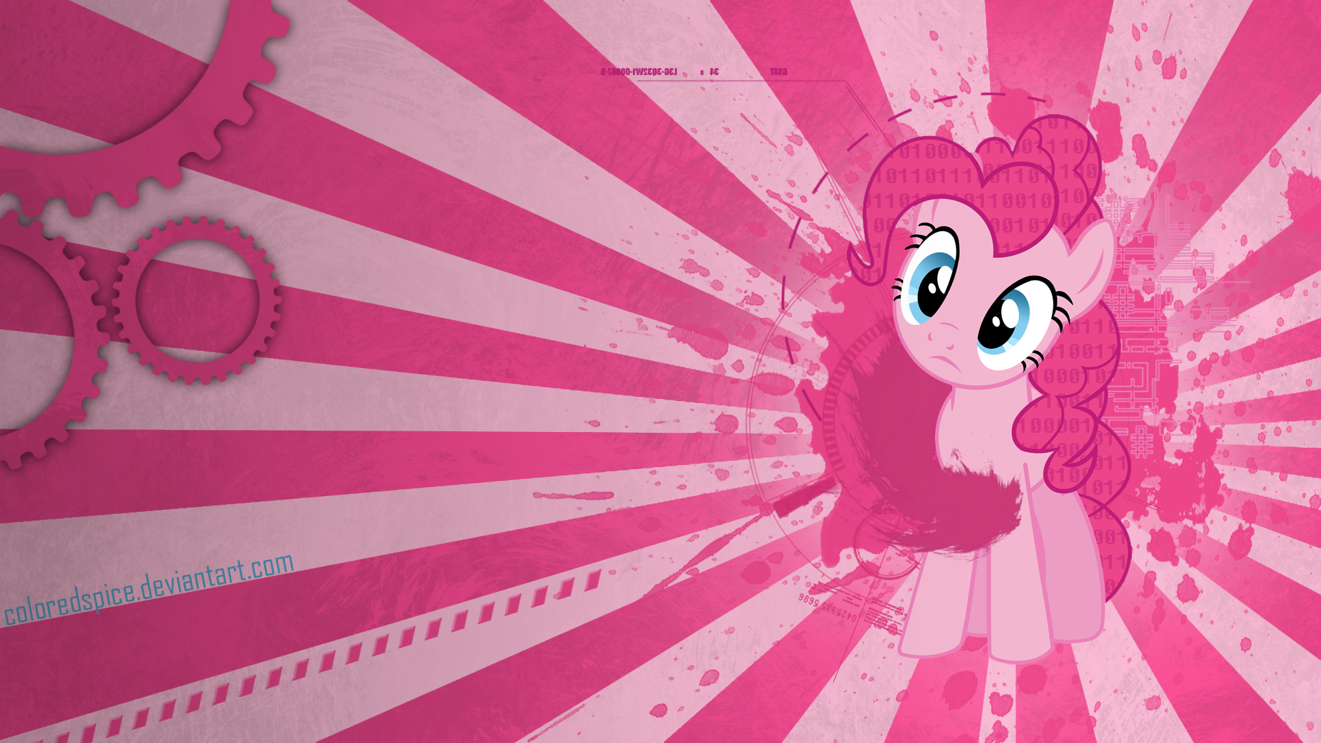 A Pinkie Pie Wallpaper by BobtheLurker and ColoredSpice