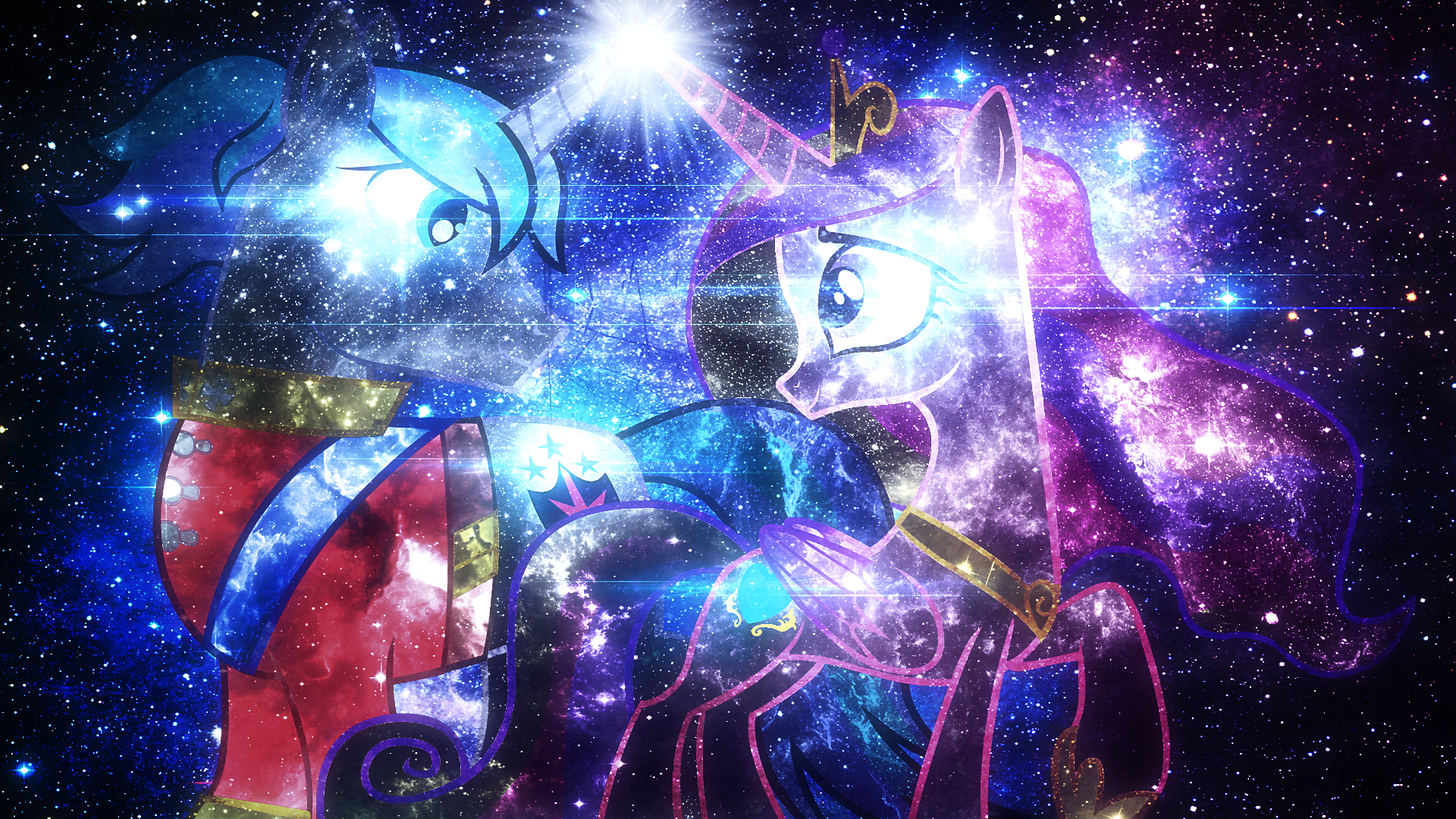 Galactic Love - Wallpaper by anitech and Tzolkine