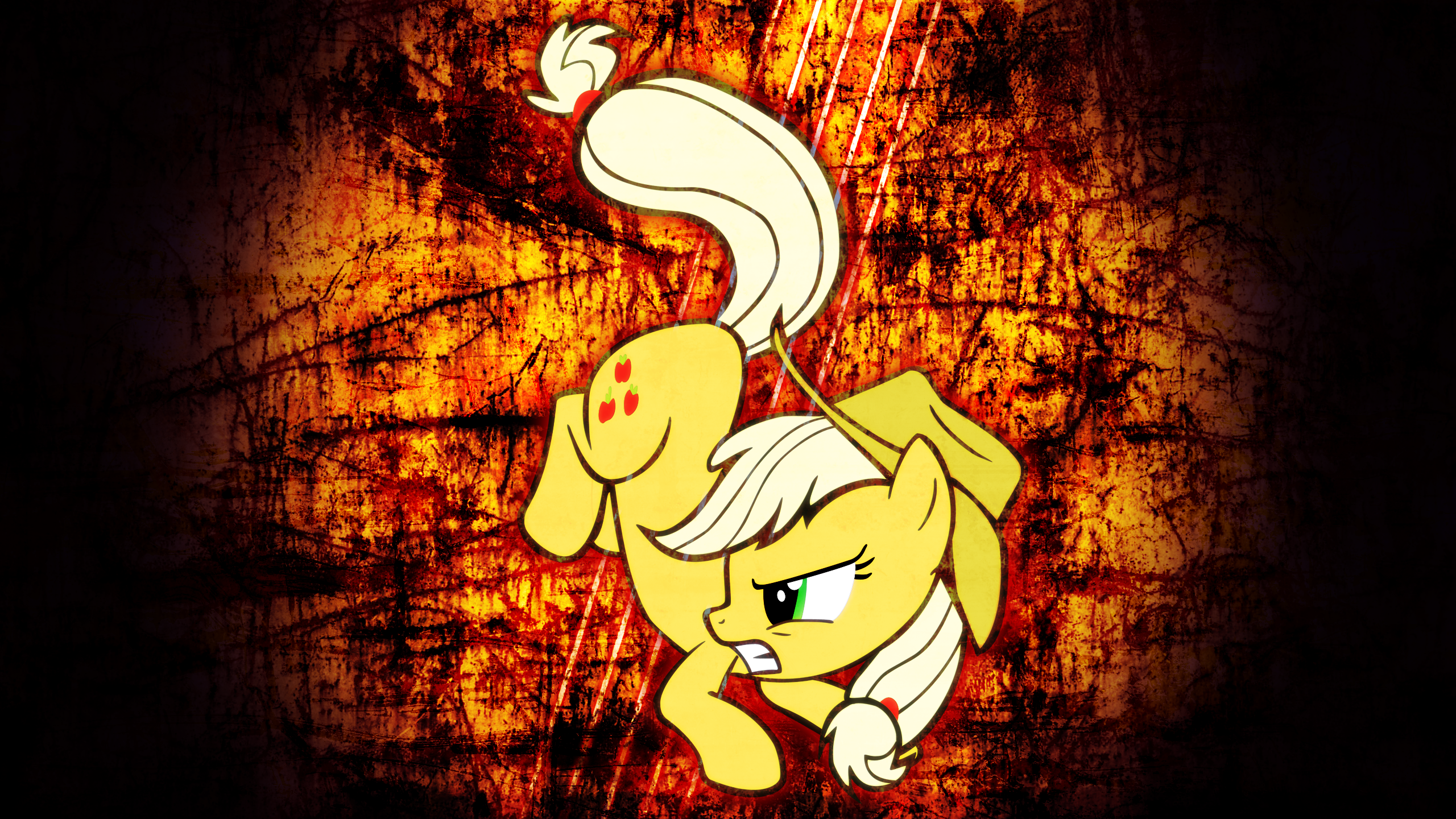 [27] Applejack's Battle Stance by DoktorRainbowFridge and theaceofspadez