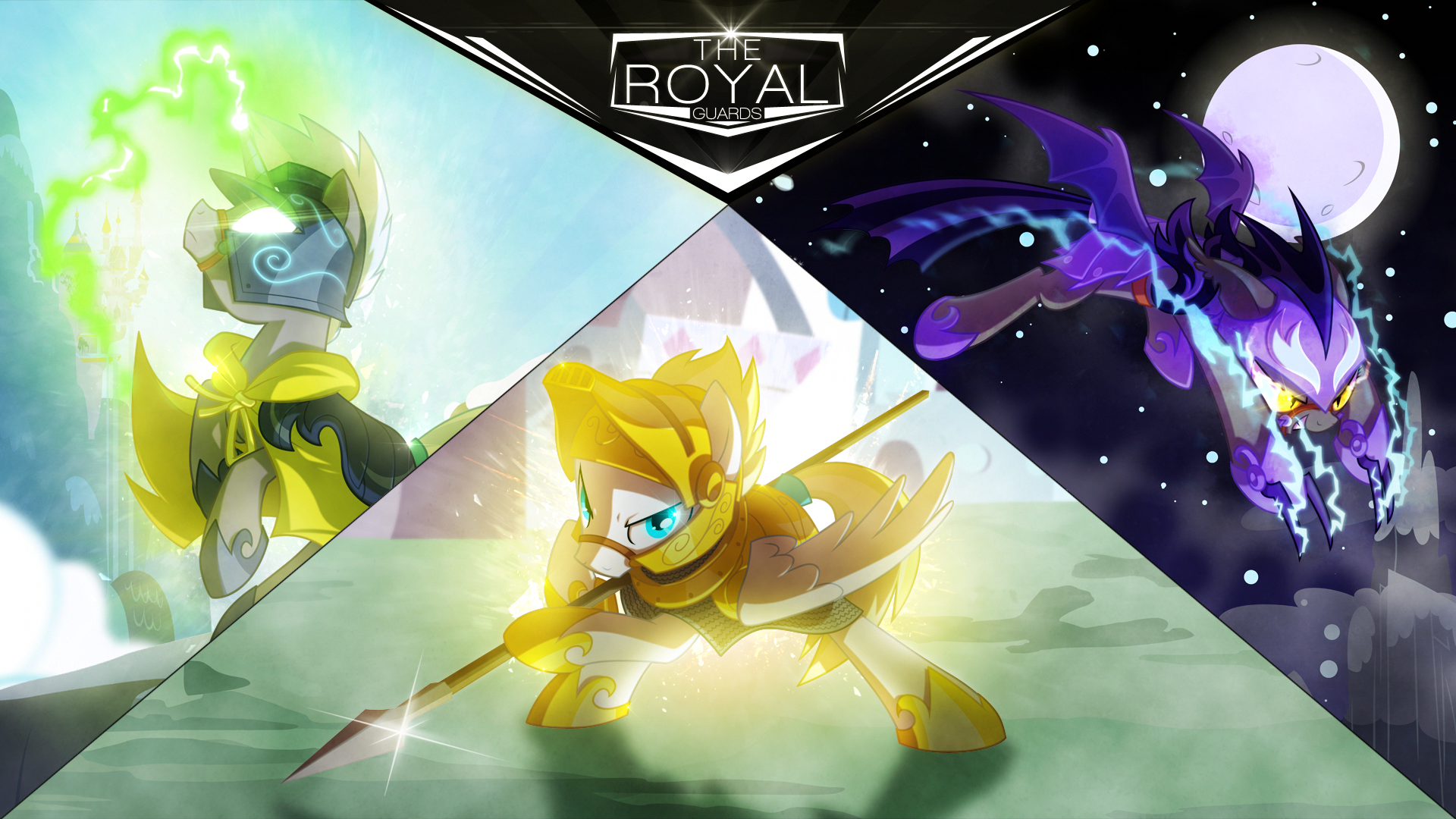 Wallpaper ~ The Royal Guards. by BonesWolbach, Equestria-Prevails, Hellswolfeh, Mackaged, Proenix and Qsteel